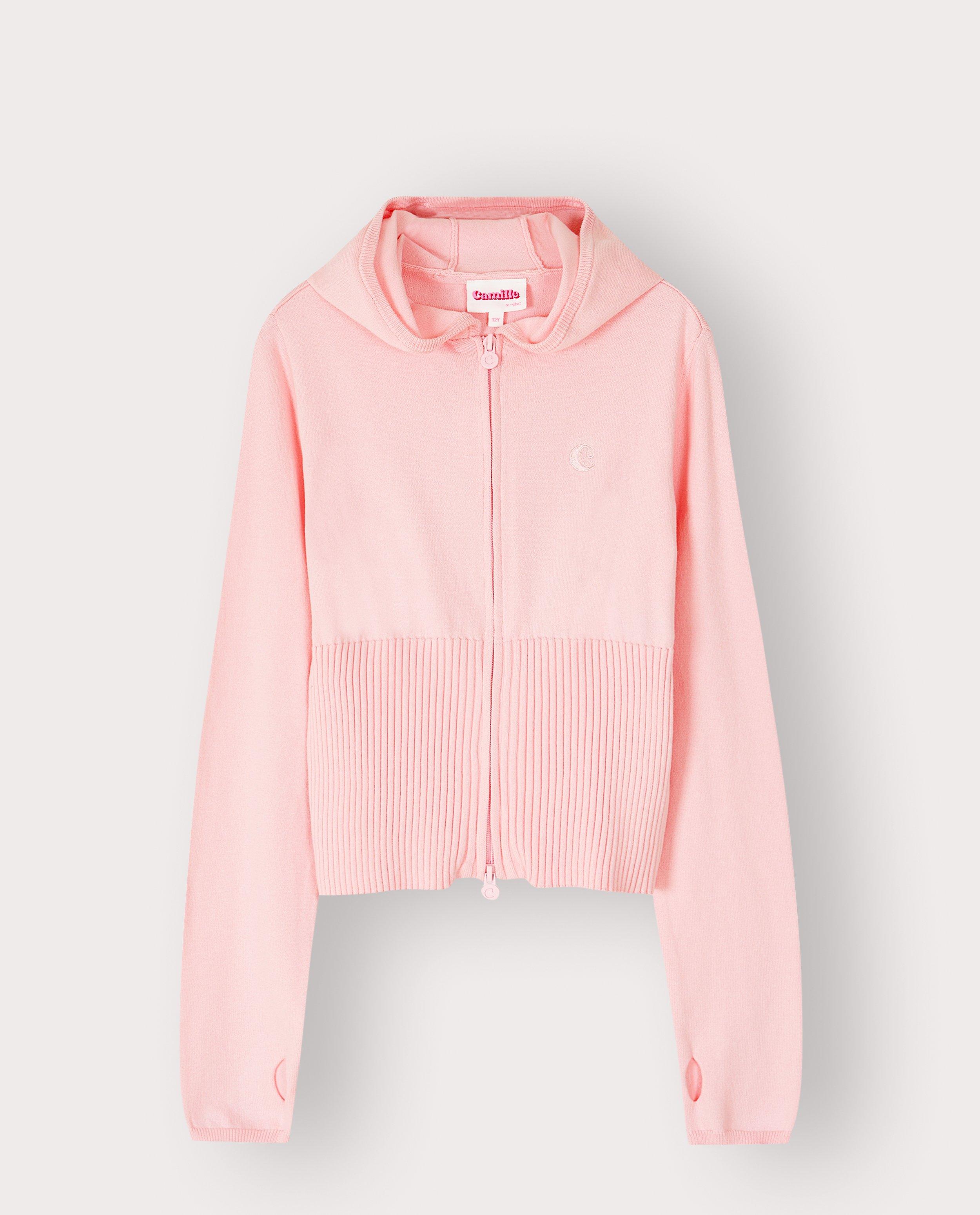 Gilet met geborduurd opschrift, 116-164 - D&eacute;tails du produit - rose clair - image num&eacute;ro 5