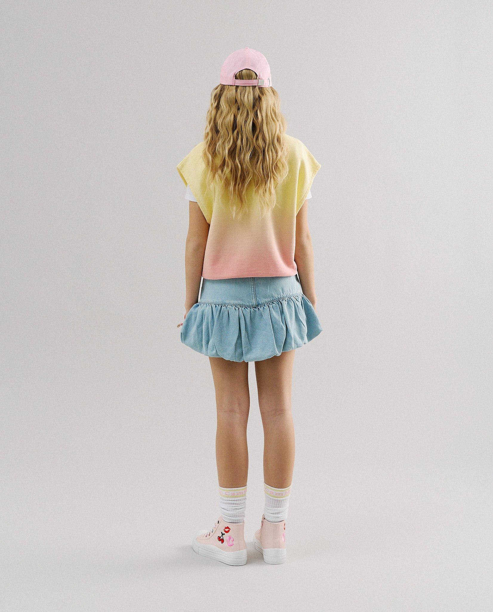 Sweater sans manches avec d&eacute;grad&eacute;, 116-164 - D&eacute;tails du produit - jaune claire - image num&eacute;ro 3