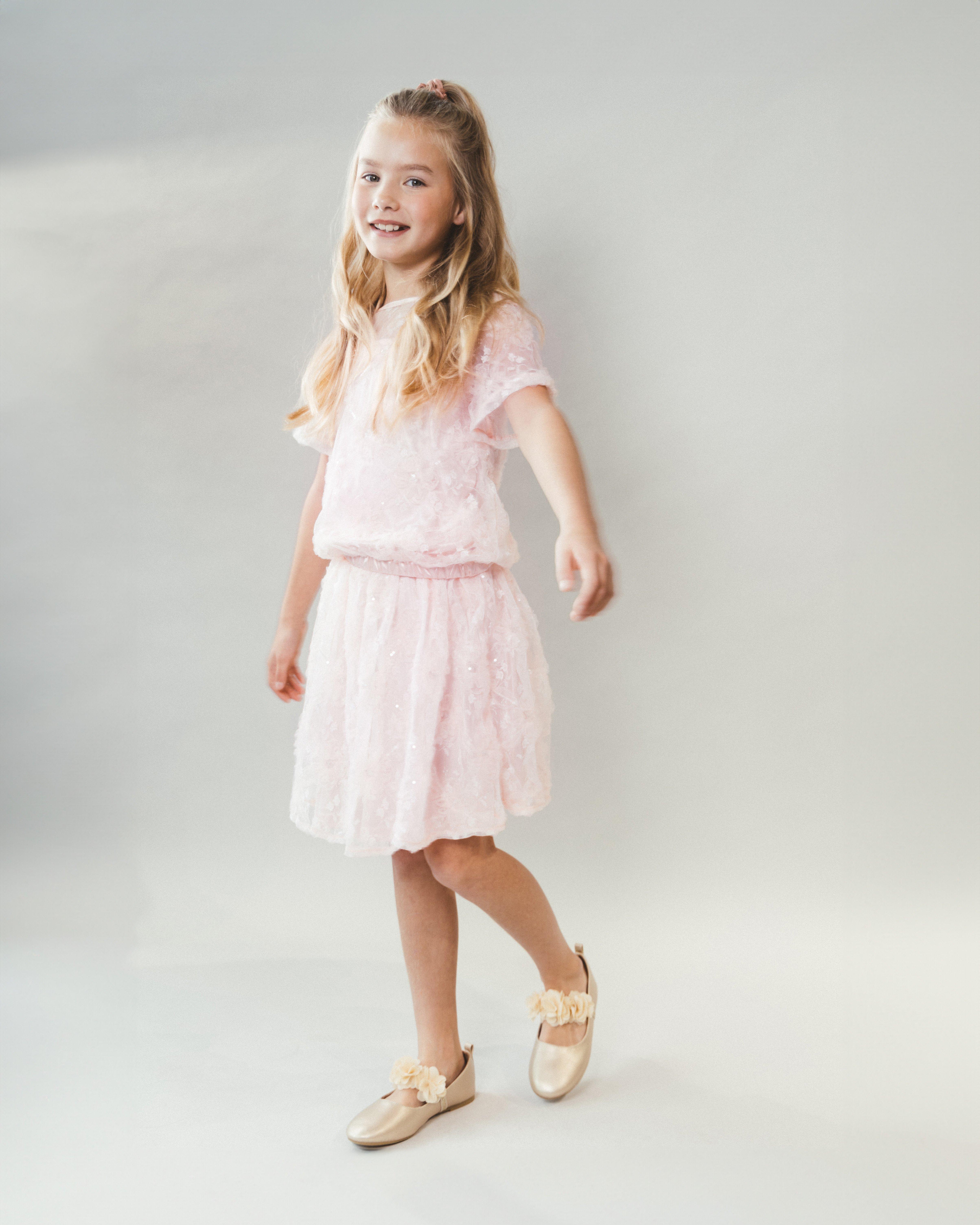 Hemden - Mesh blouse met bloemenpatroon, Special occasions, 122-152