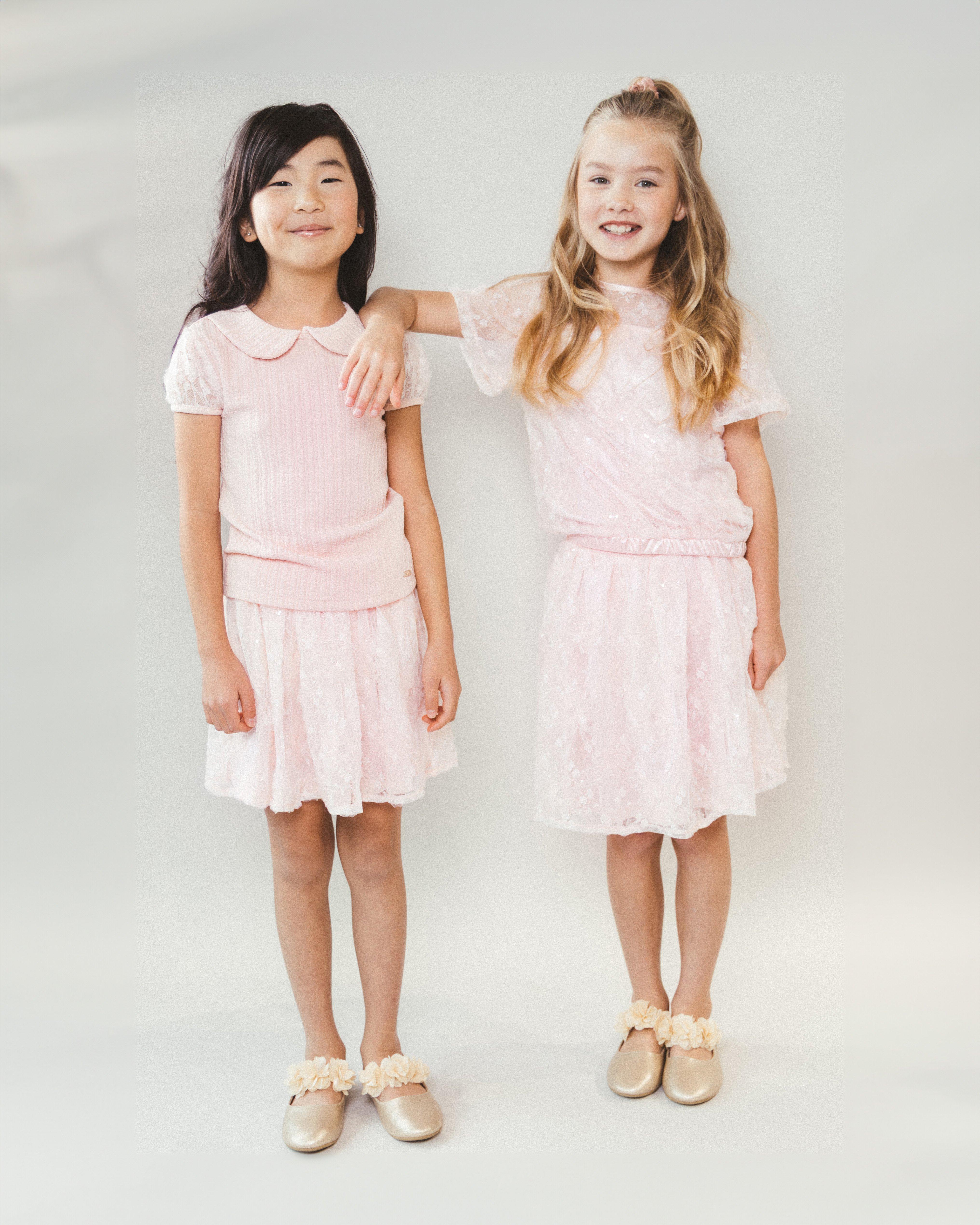 Chemises - Blouse en mesh avec motif floral, Special occasions, 122-152