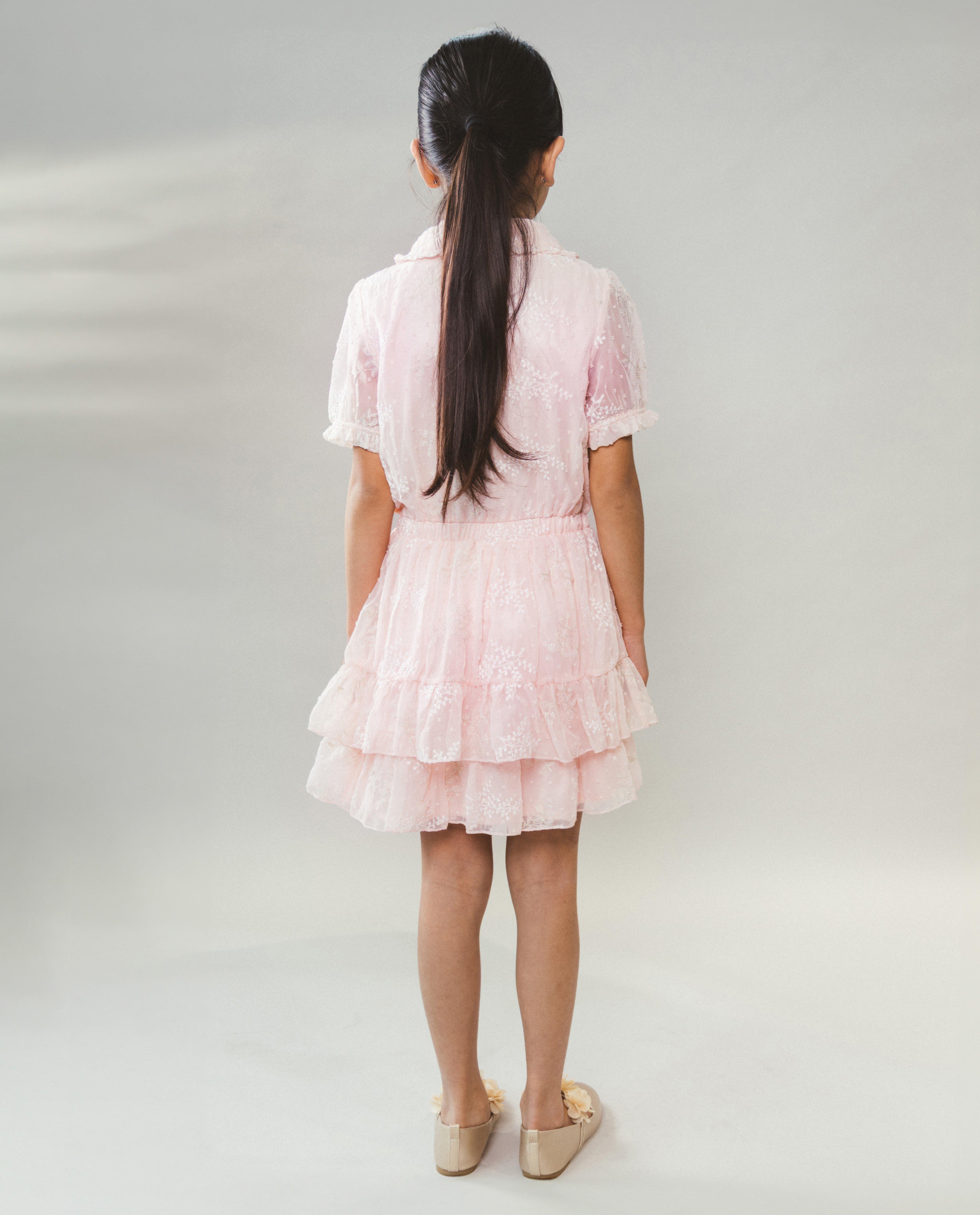 Kleedjes - Jurk met geborduurde bloemen, Special occasions, 122-152