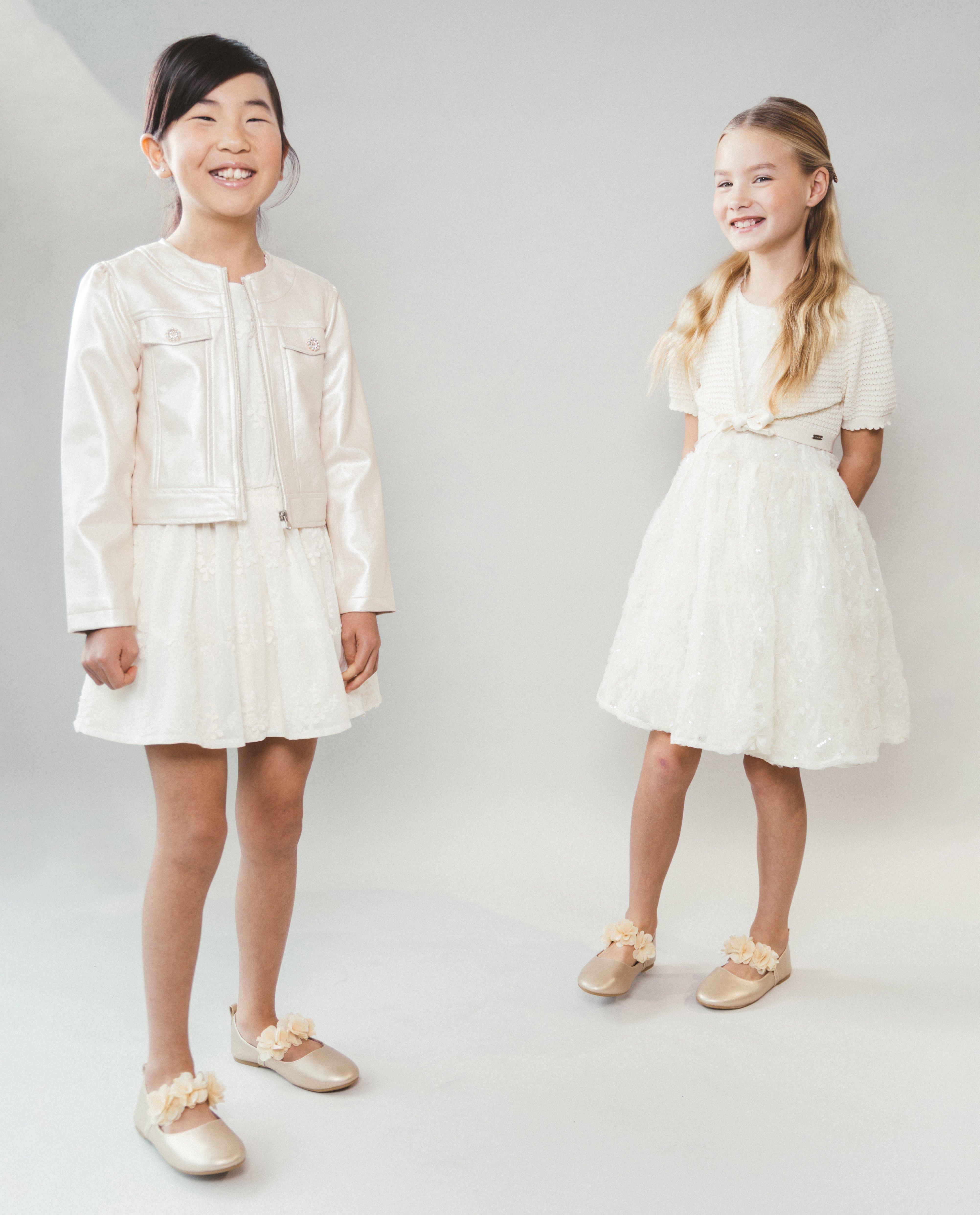 Chaussures - Ballerines avec fleurs en mesh, Special occasions, 30-36