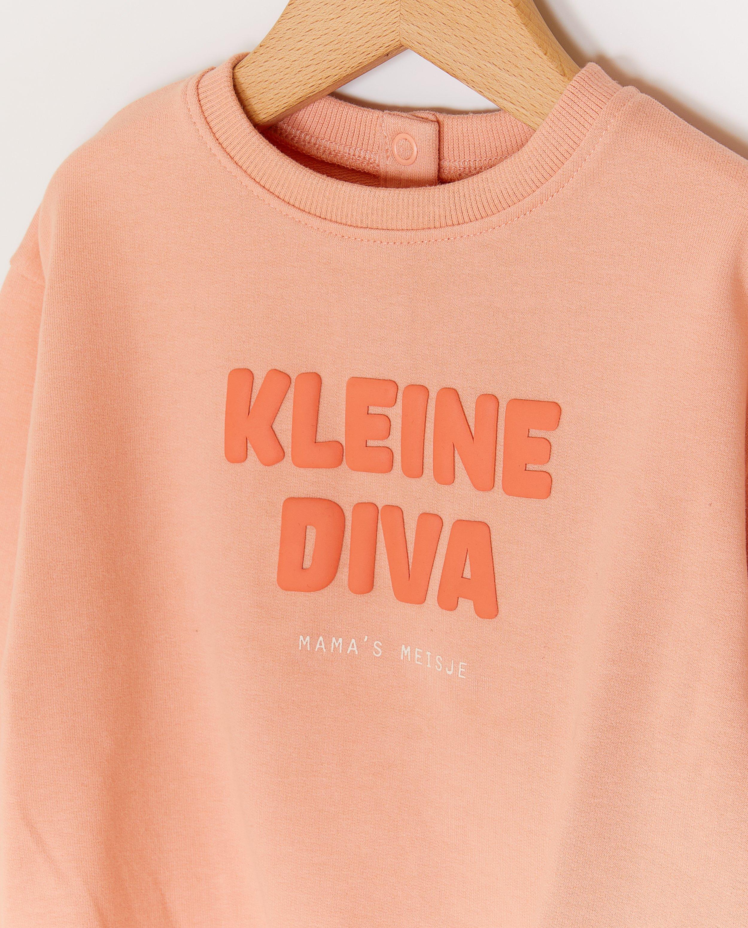 Sweater Kleine diva - Product Detail - lichtoranje - afbeelding nummer 3