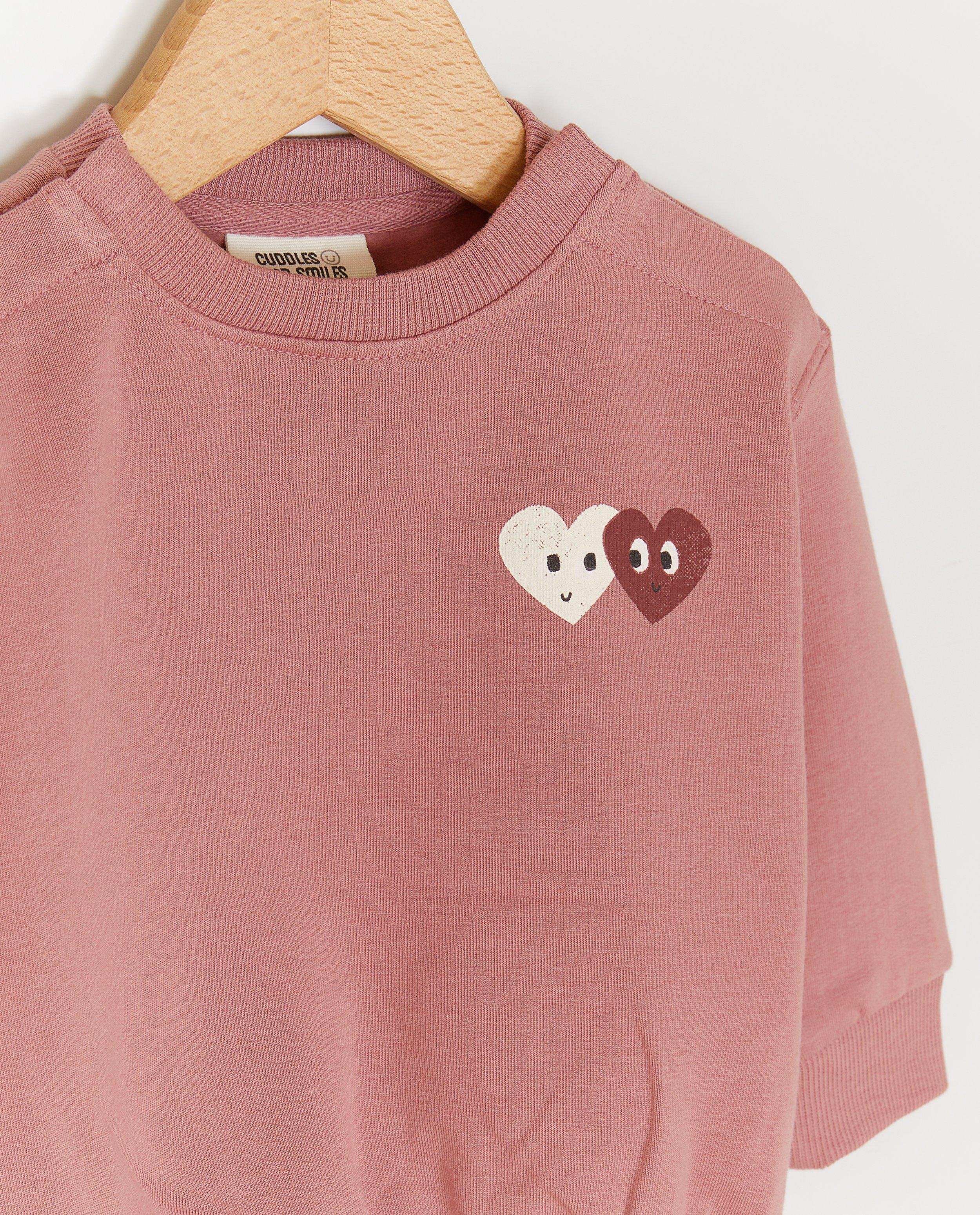 Sweater met backprint, loose fit - Product Detail - roze - afbeelding nummer 5