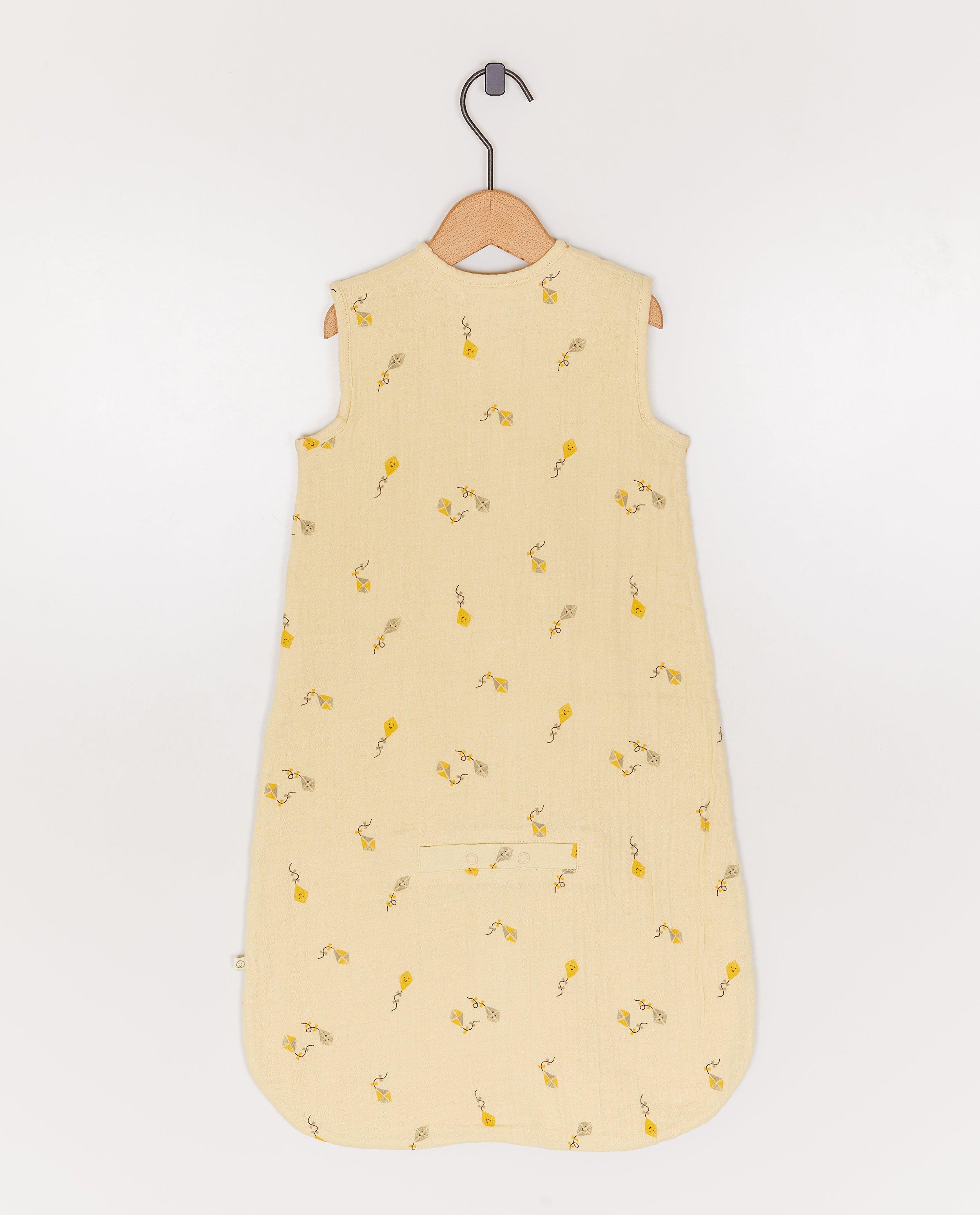 Gigoteuse en t&eacute;tra &agrave; imprim&eacute; de cerfs-volants, TOG 0,8 - D&eacute;tails du produit - jaune claire - image num&eacute;ro 2