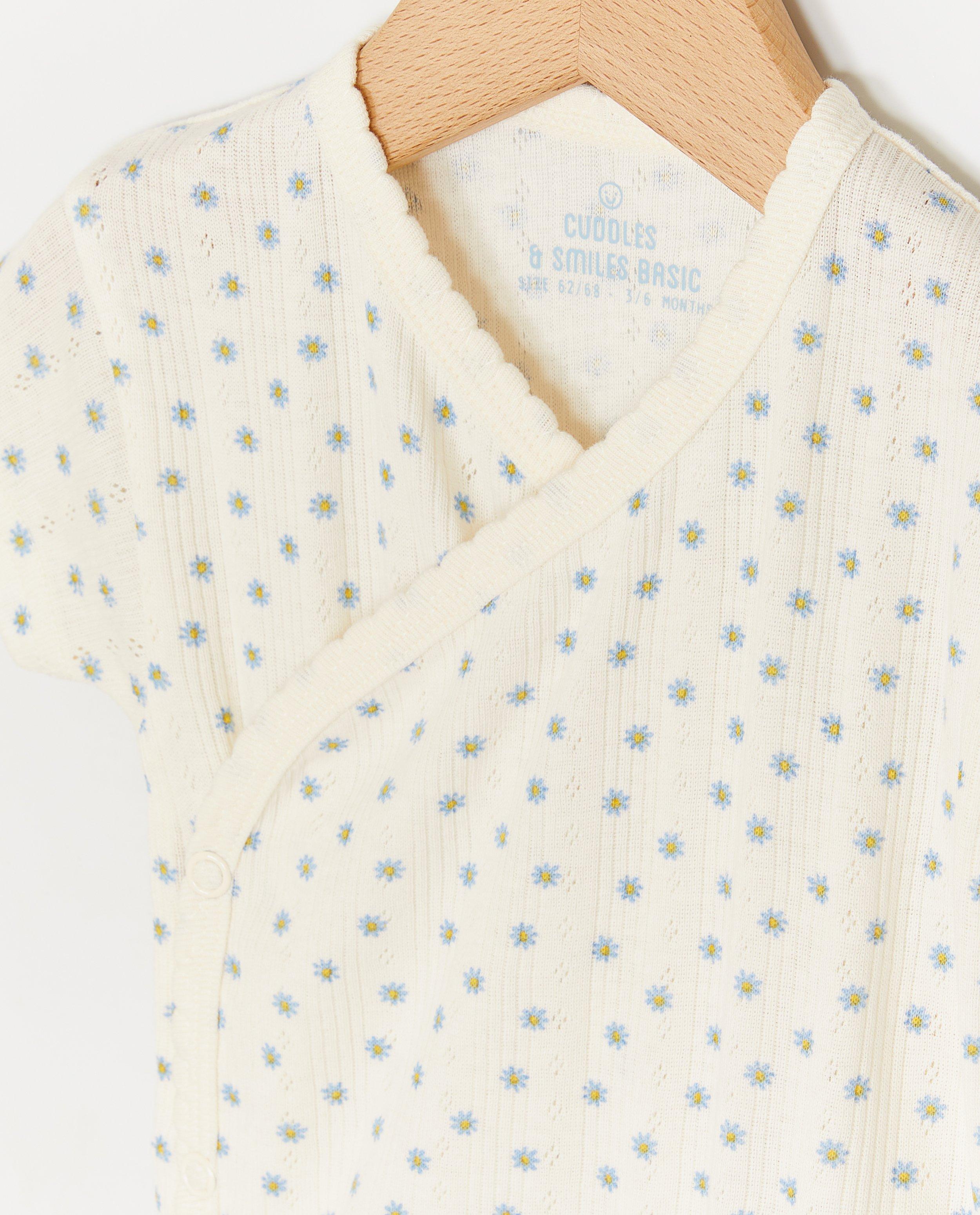 Body crois&eacute;, 50-80 - D&eacute;tails du produit - blanc - image num&eacute;ro 3