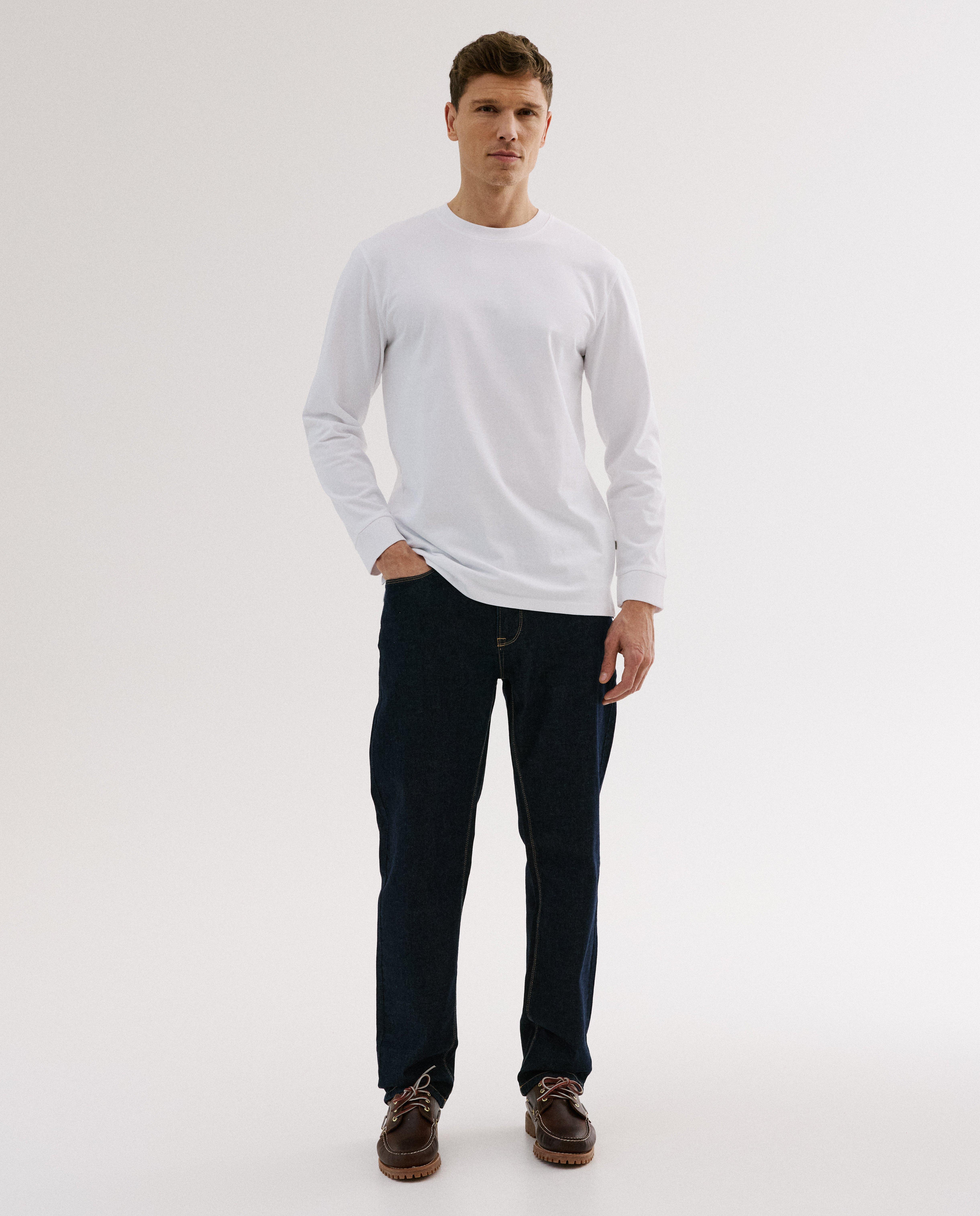 Witte longsleeve, relaxed fit - Product Detail - wit - afbeelding nummer 2