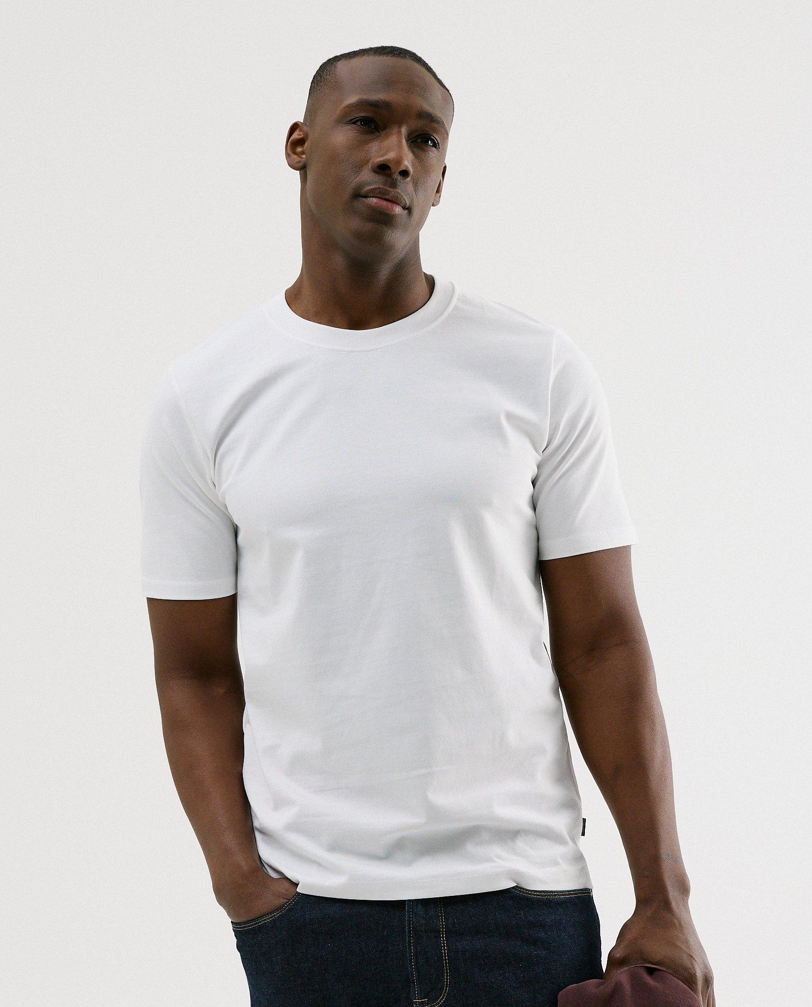 Donkerblauw T-shirt, regular fit