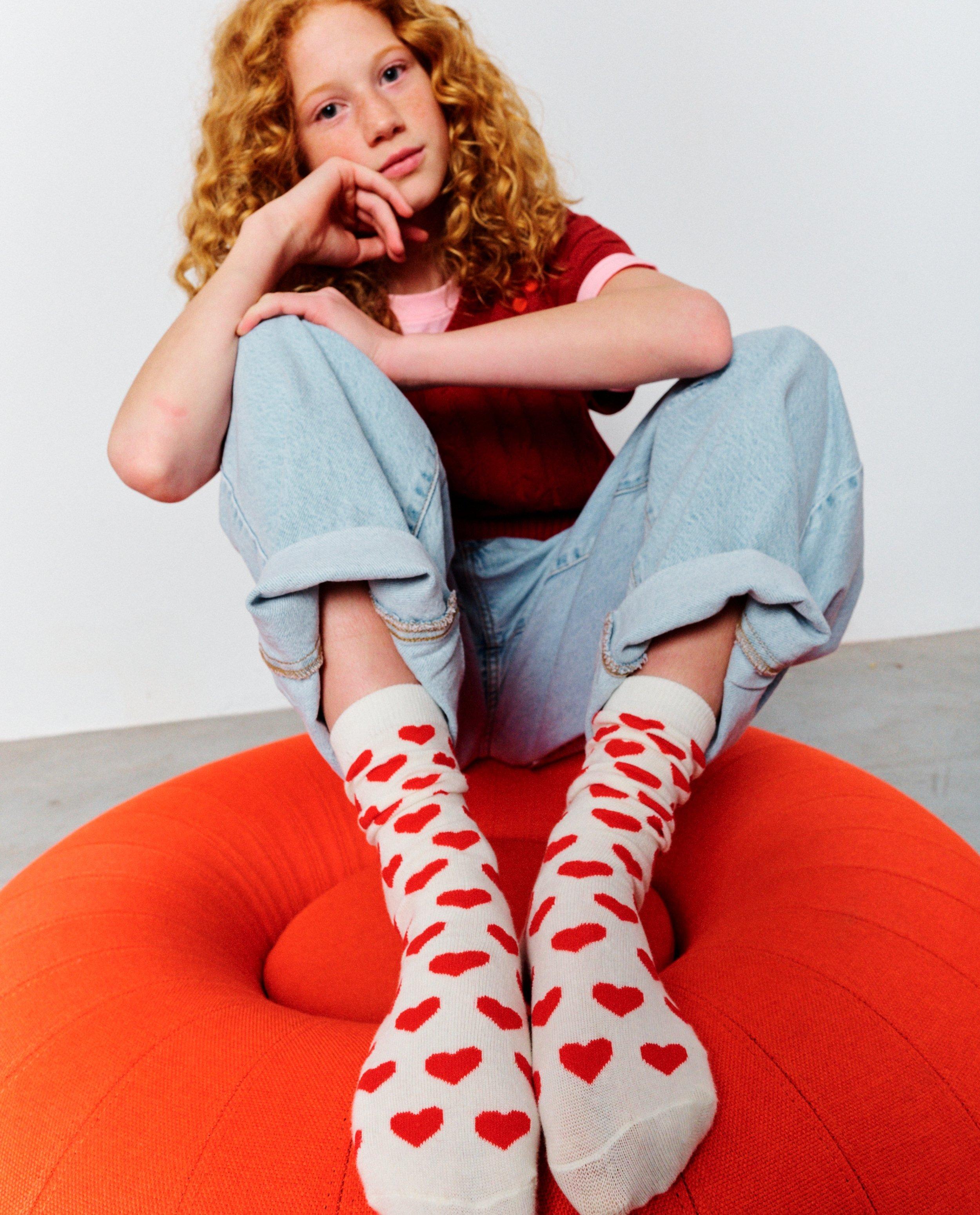 Kousen met hartjesprint, 35-38 - Familystories