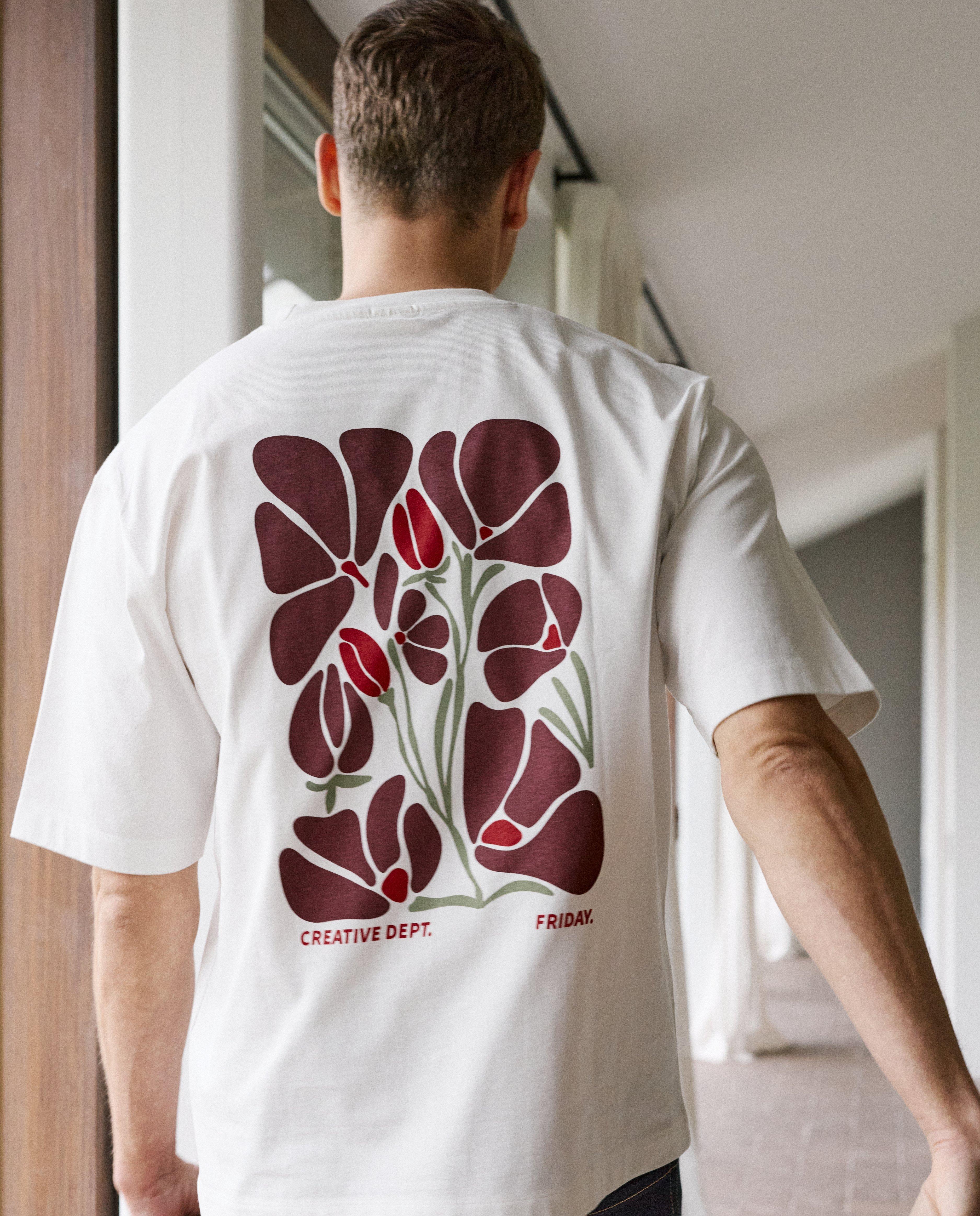 T-shirt met backprint, loose fit