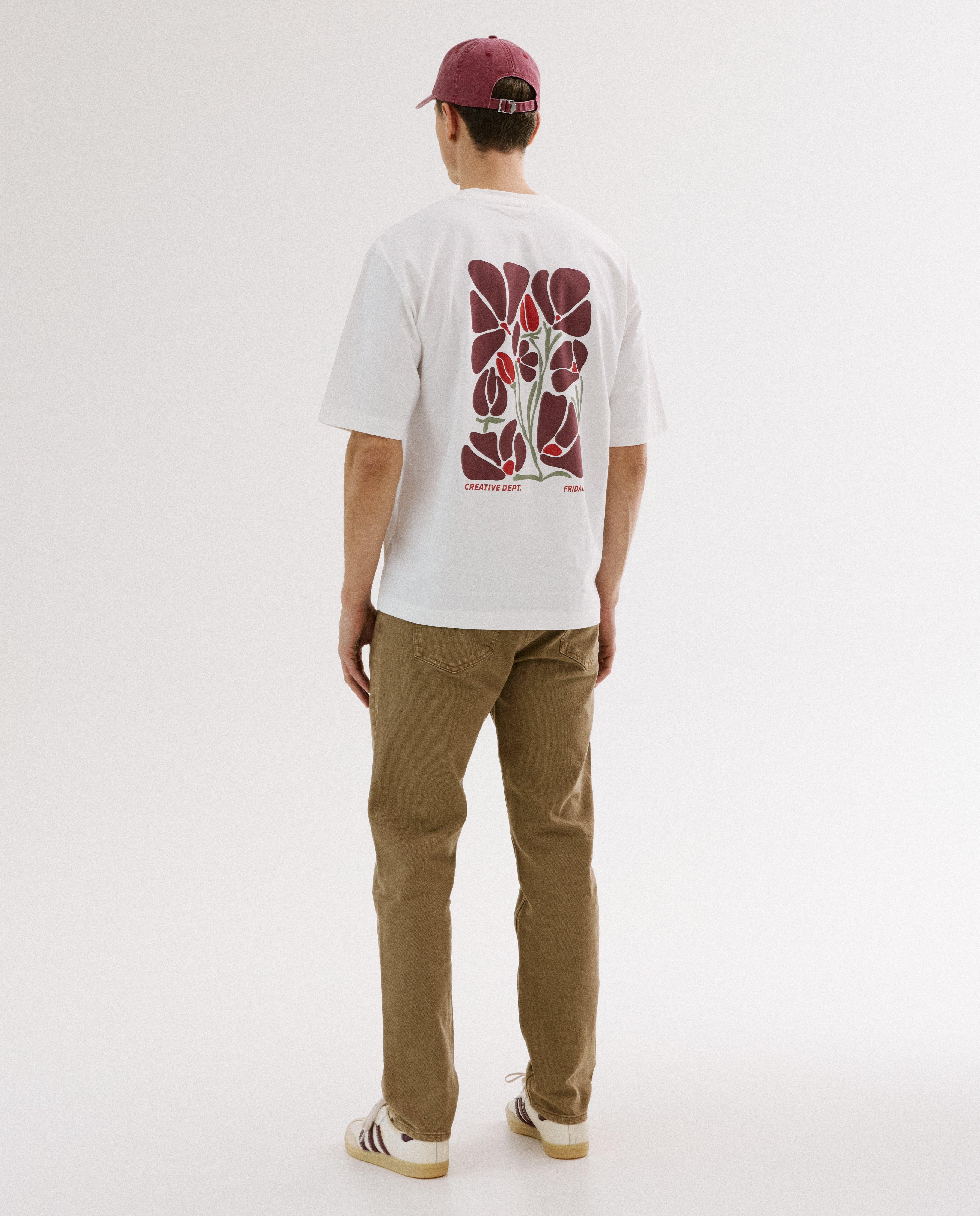 T-shirt met backprint, loose fit - Product Detail - wit - afbeelding nummer 5