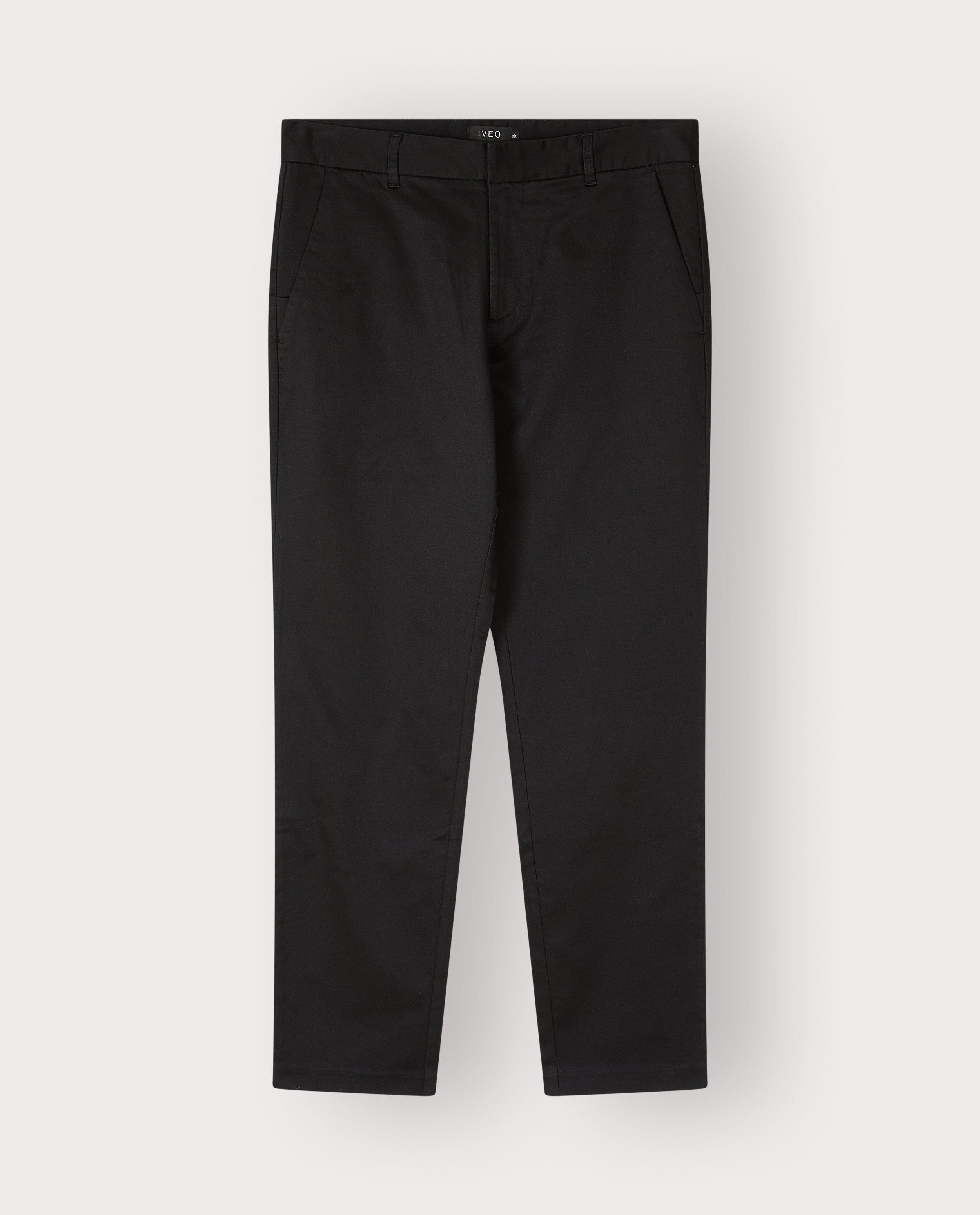 Broeken - Zwarte broek, slim fit
