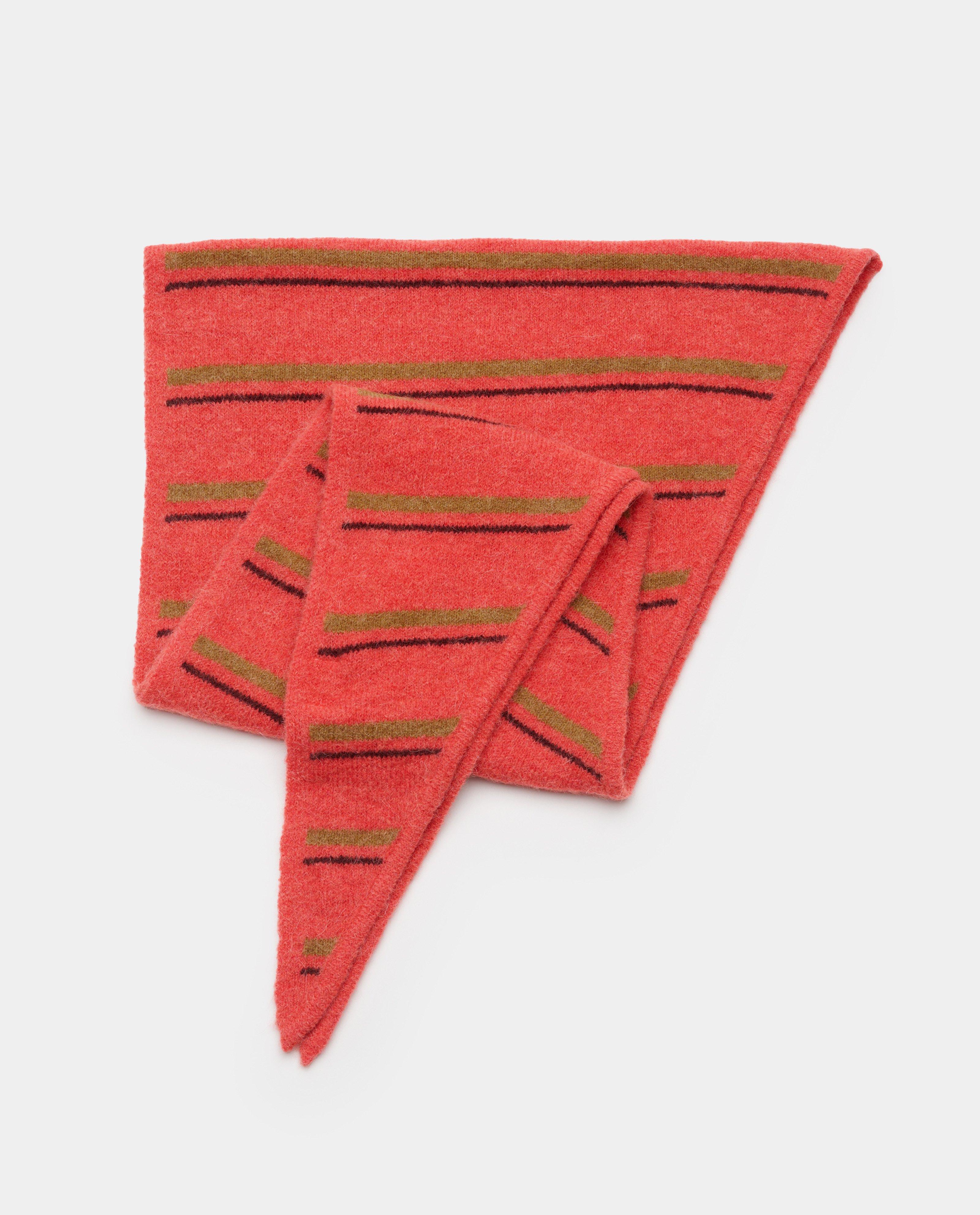 Sjaal met strepen - Product Detail - felrood - afbeelding nummer 2