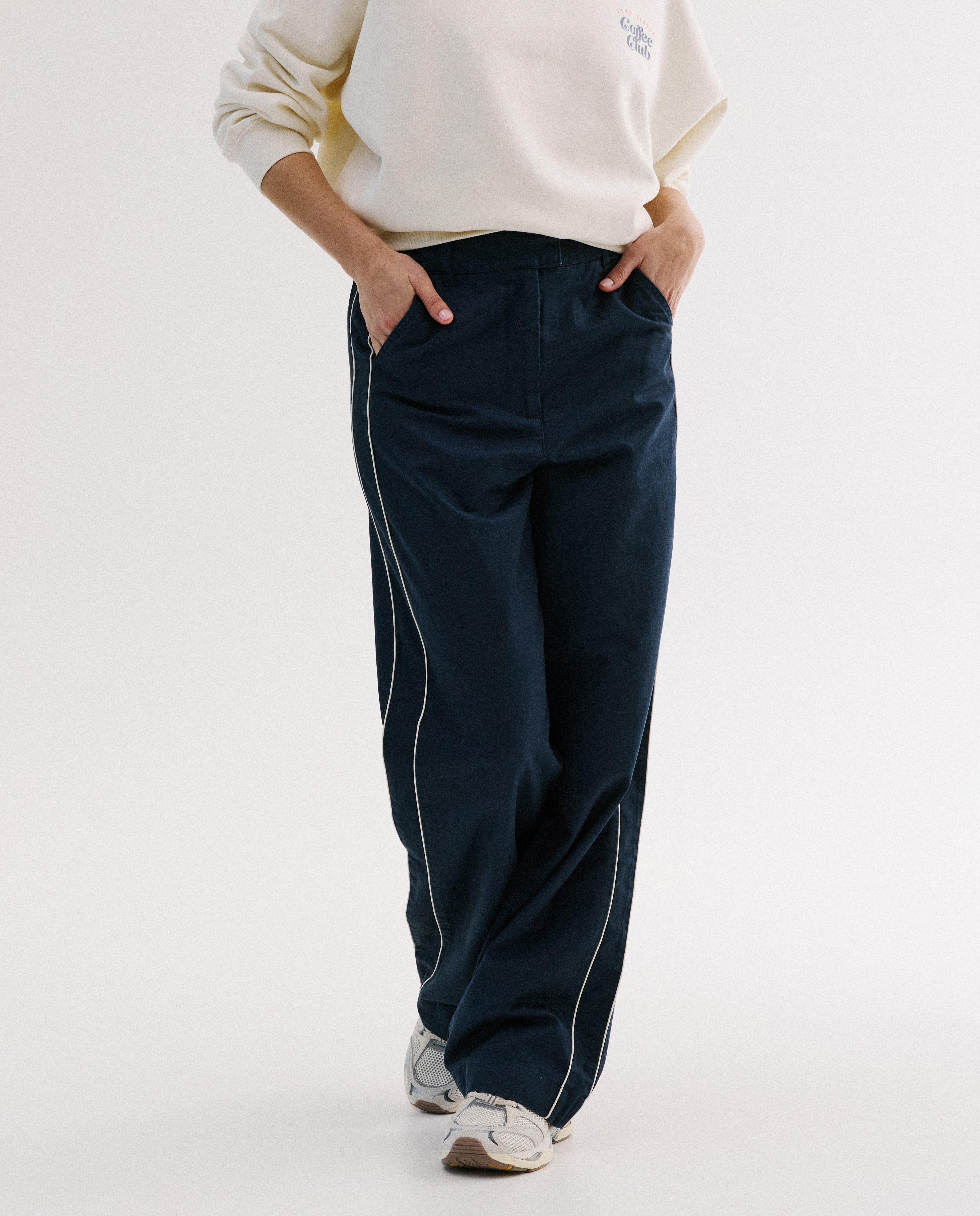 Broek met zijstreep - Product Detail - donkerblauw - afbeelding nummer 3