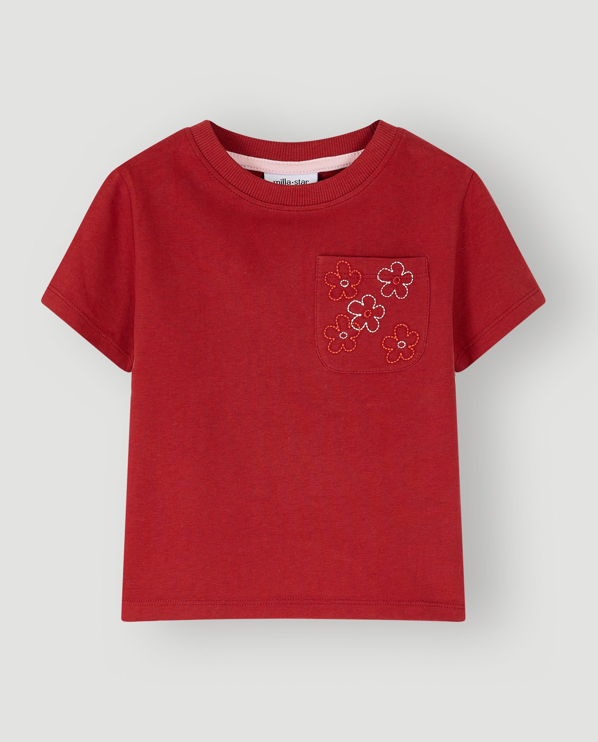 T-shirts - T-shirt met geborduurde bloemen