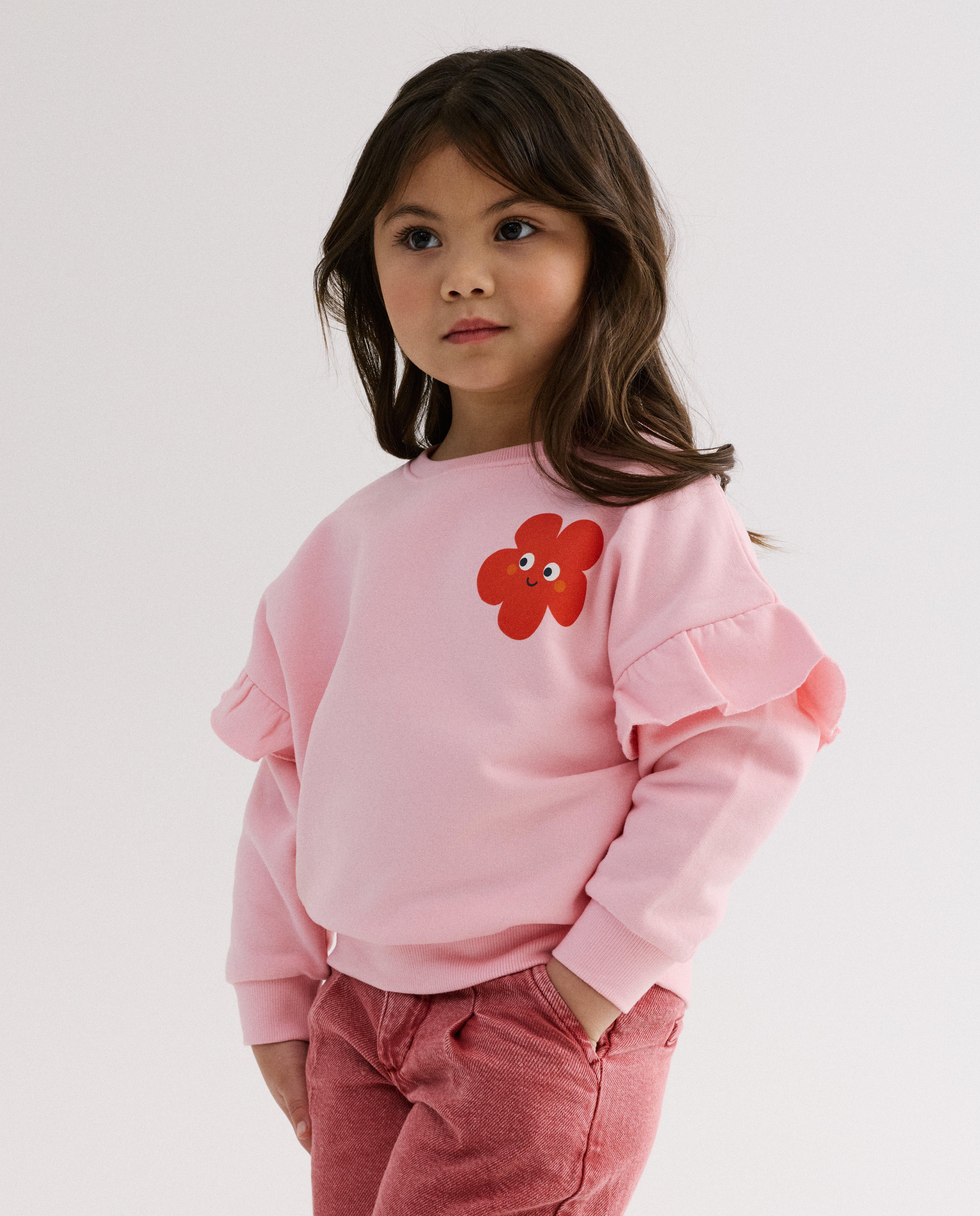 Sweat avec backprint - D&eacute;tails du produit - rose - image num&eacute;ro 2