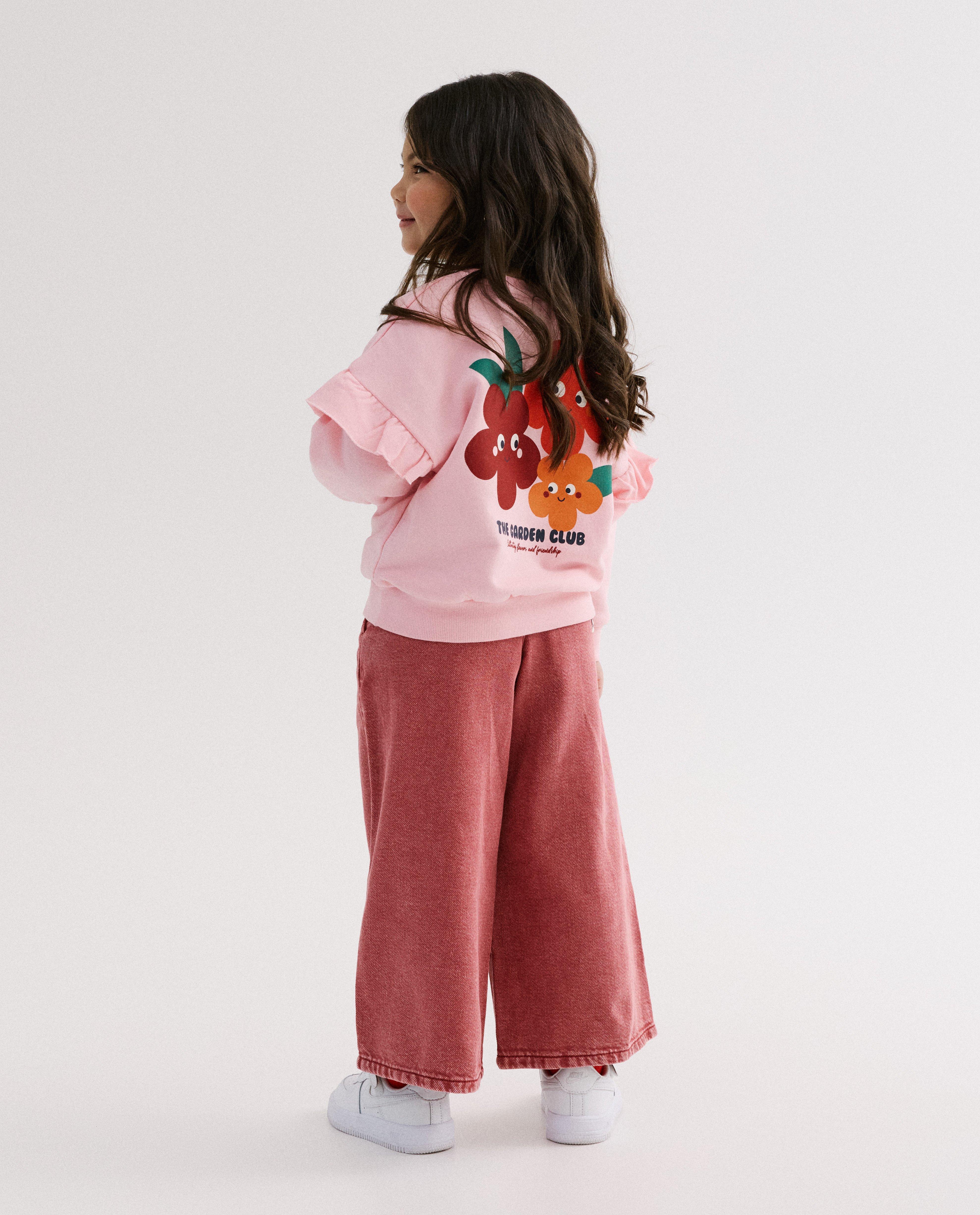 Sweat avec backprint - D&eacute;tails du produit - rose - image num&eacute;ro 4