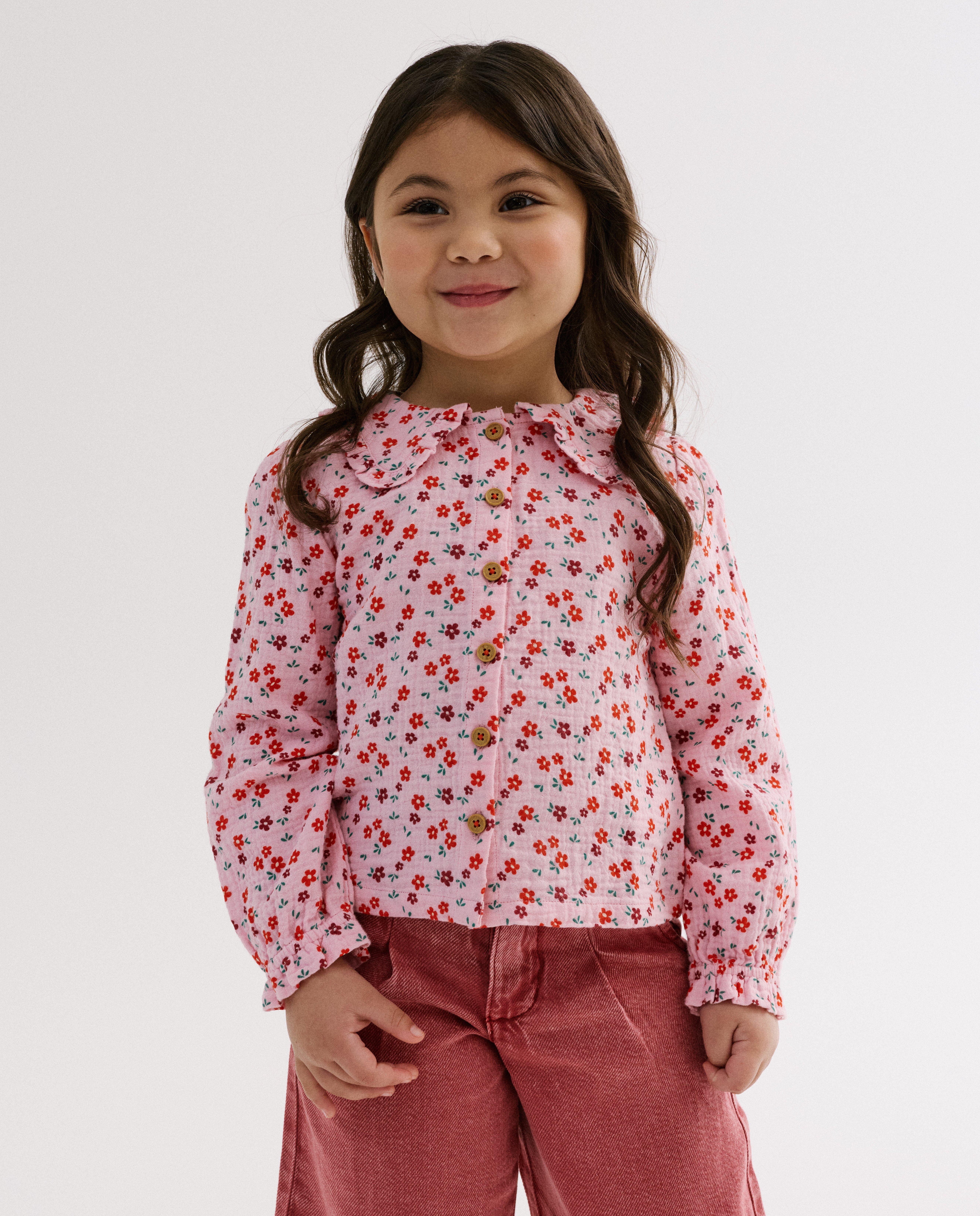 Blouse met bloemenprint