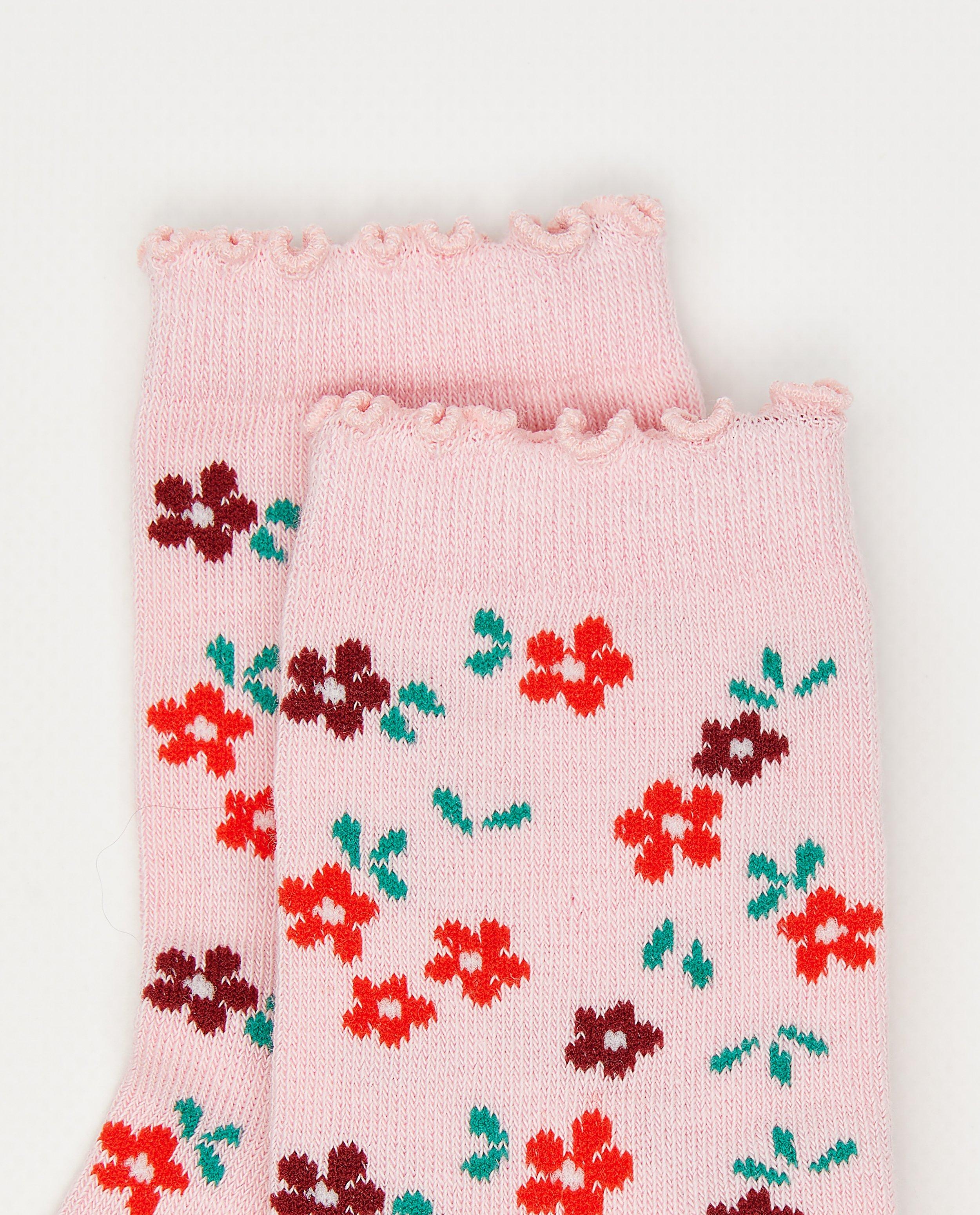 Kousen - Kousen met bloemenprint