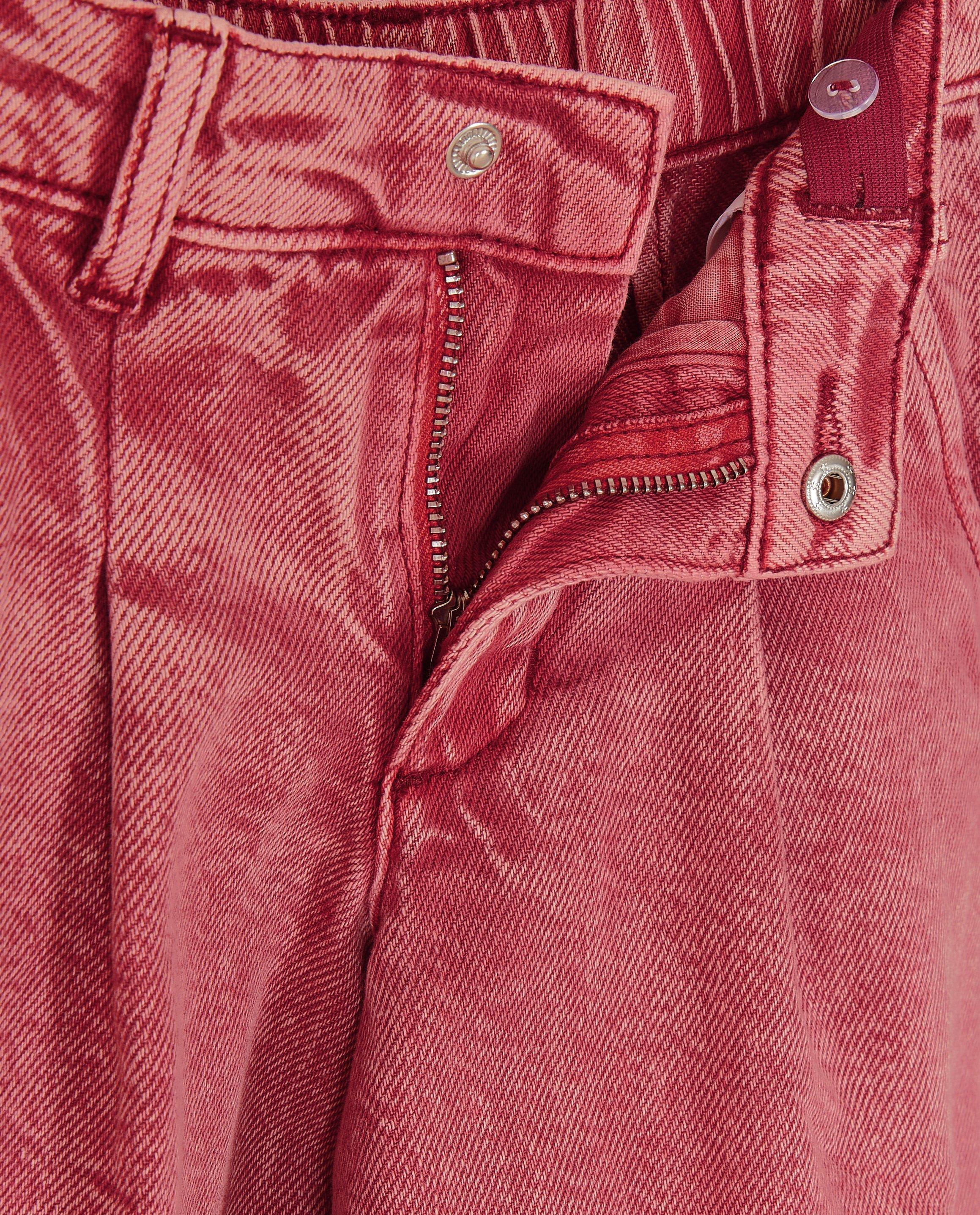 Rode jeans met wassing, extra wide fit - Product Detail - donkerrood - afbeelding nummer 6