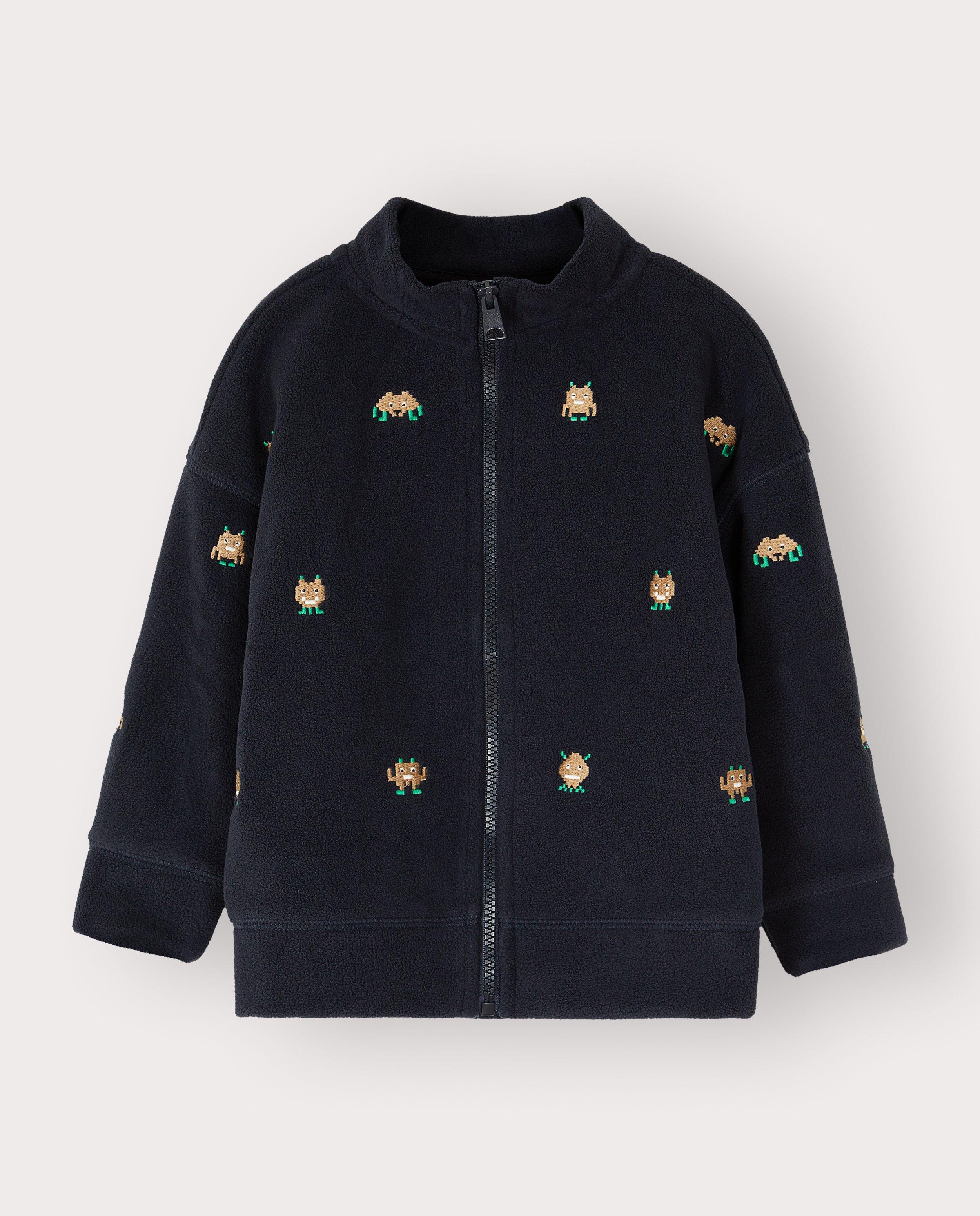 Fleece vest met geborduurde aliens - Product Detail - donkerblauw - afbeelding nummer 4