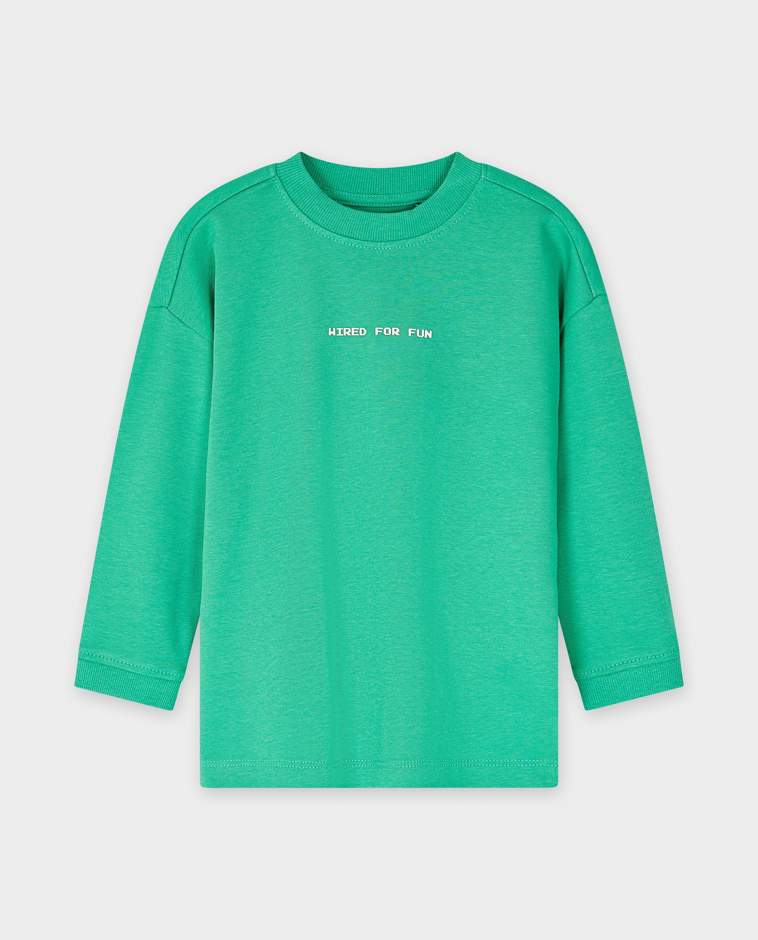 Longsleeve met backprint in reli&euml;f - Product Detail - khaki - afbeelding nummer 5