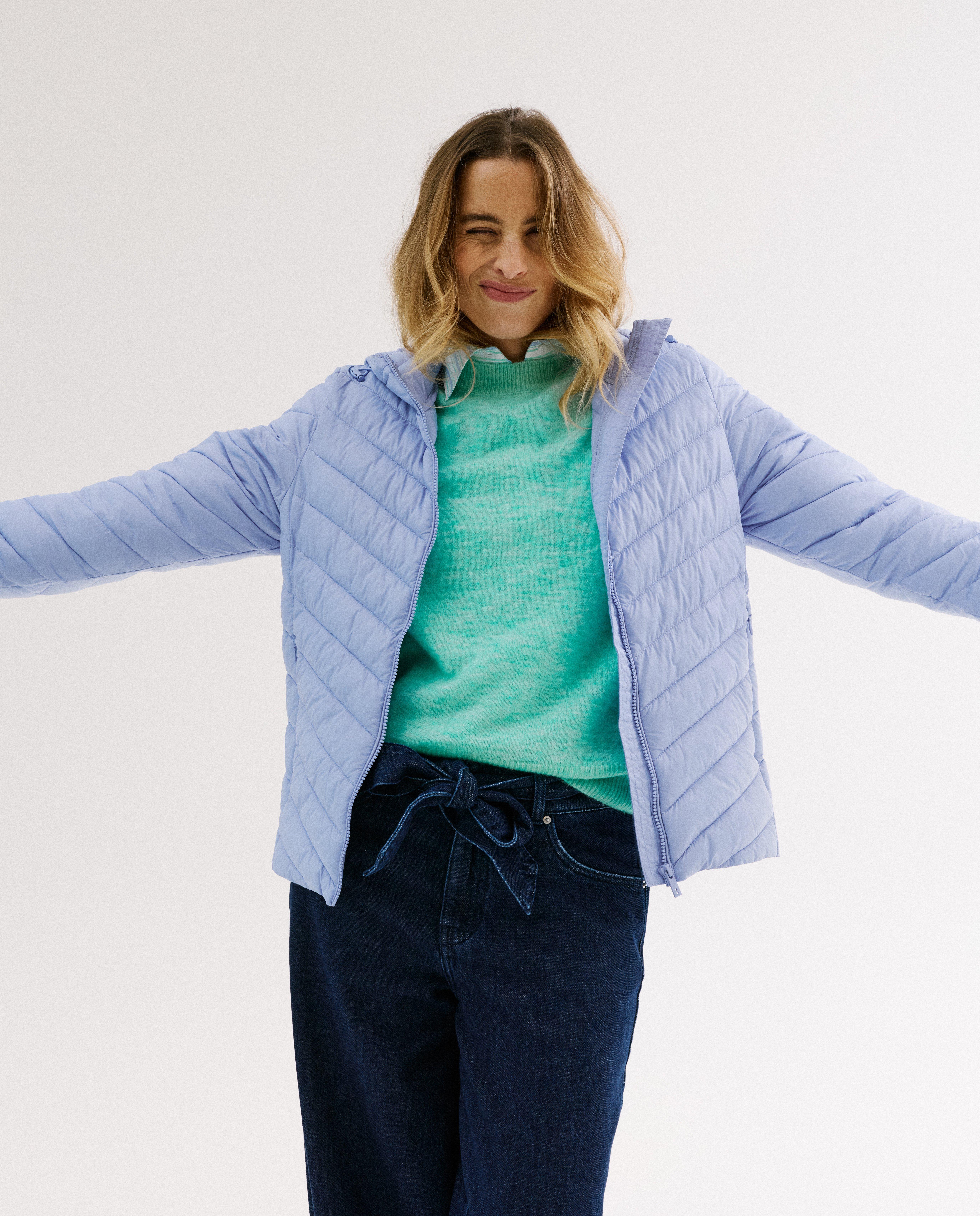 Doorgestikte jas van gerecycleerd polyamide - Product Detail - lichtblauw - afbeelding nummer 3