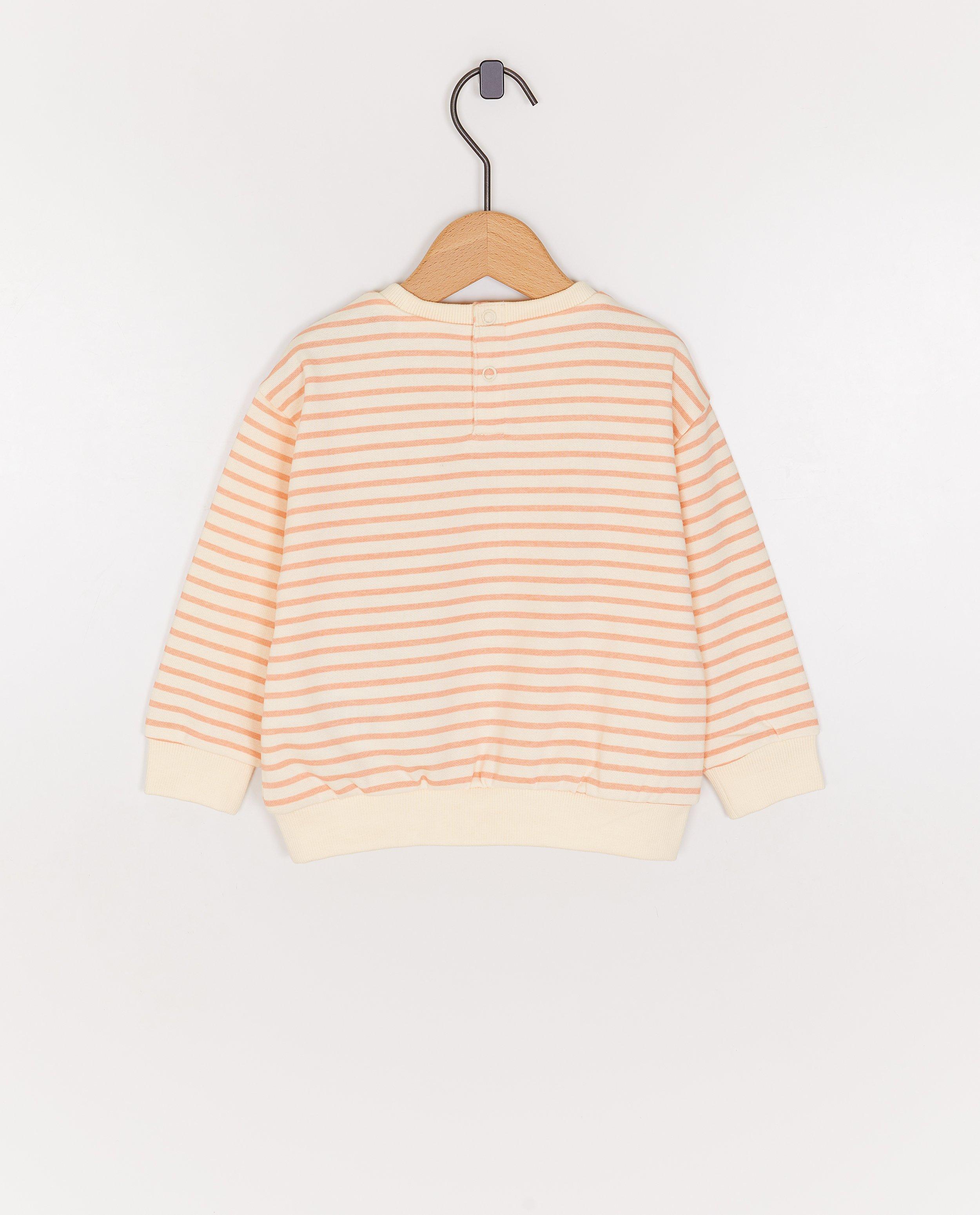 Sweater met strepen, loose fit - Product Detail - lichtoranje - afbeelding nummer 2