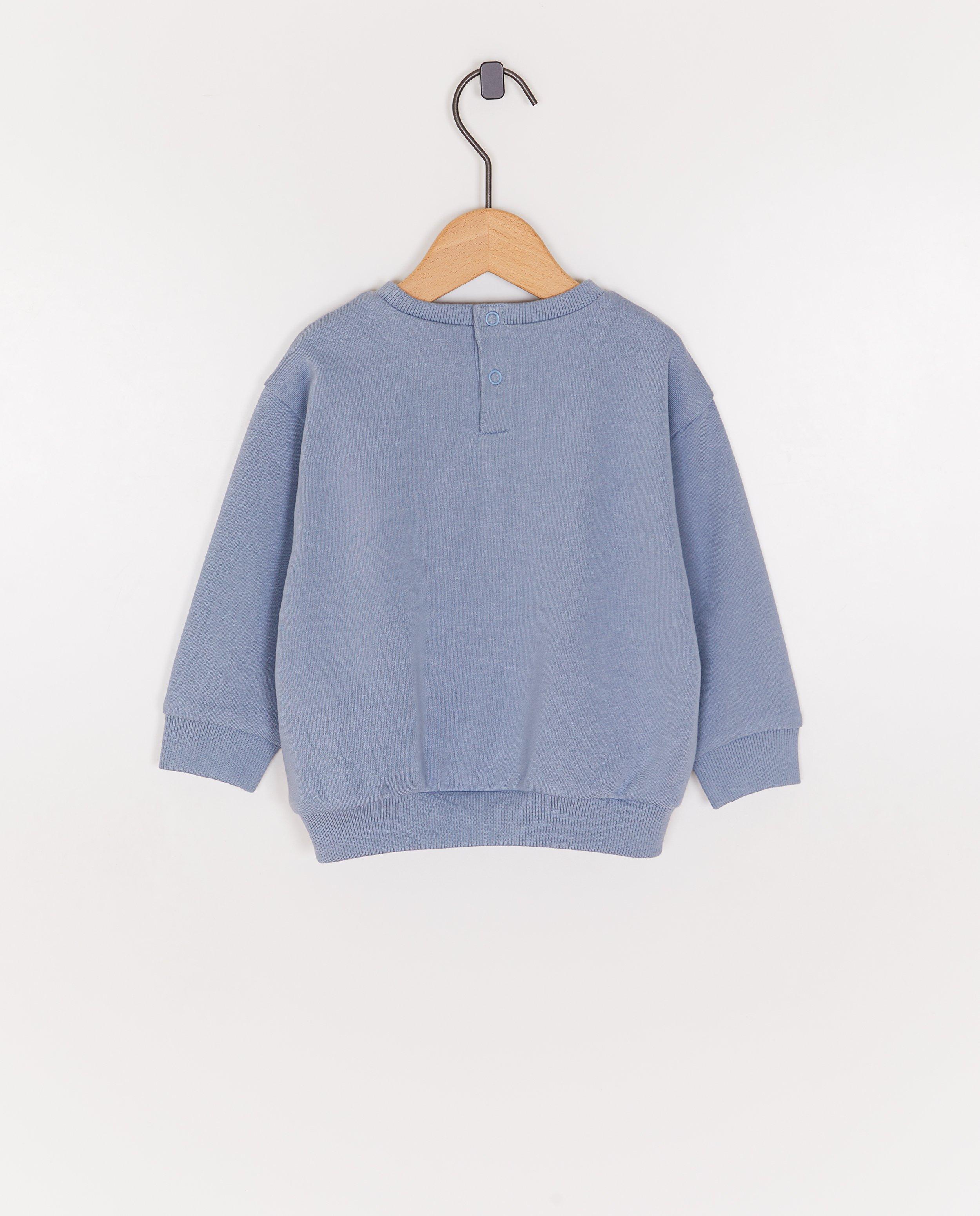 Sweater met print zon, loose fit - Product Detail - blauw - afbeelding nummer 2