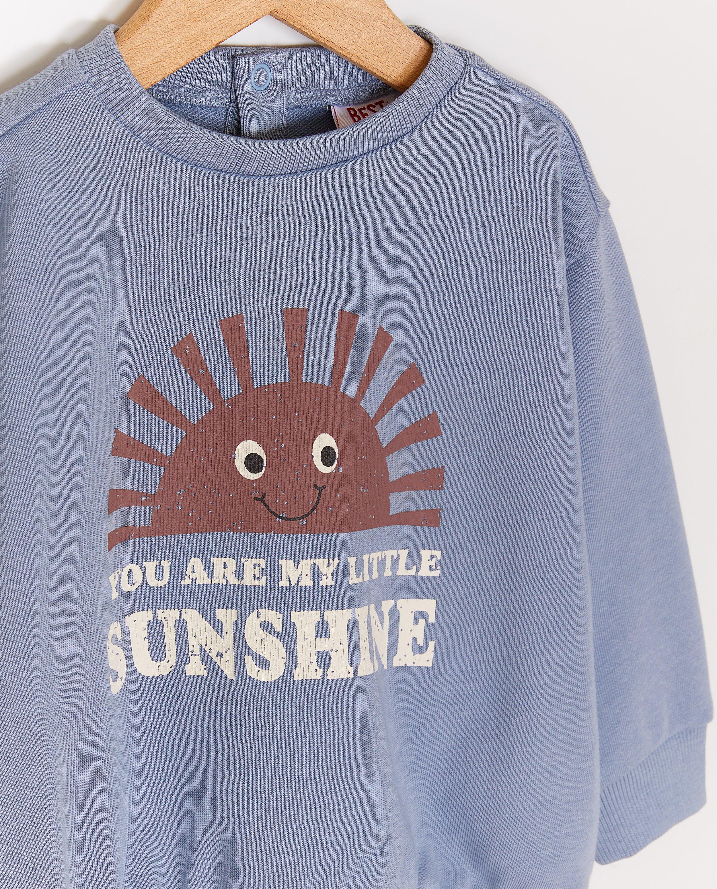Sweater met print zon, loose fit - Product Detail - blauw - afbeelding nummer 3