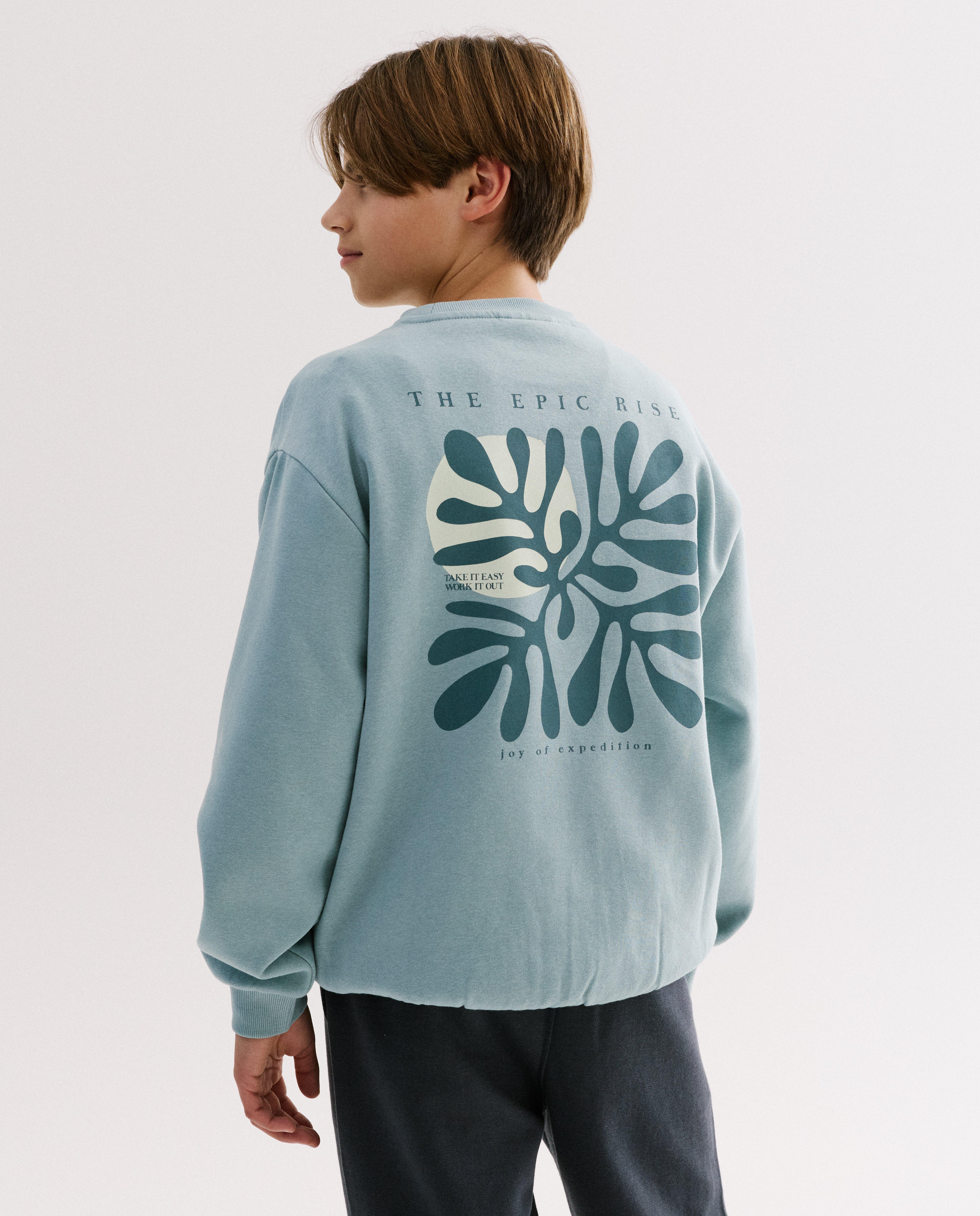 Sweater met backprint - Product Detail - khaki - afbeelding nummer 1