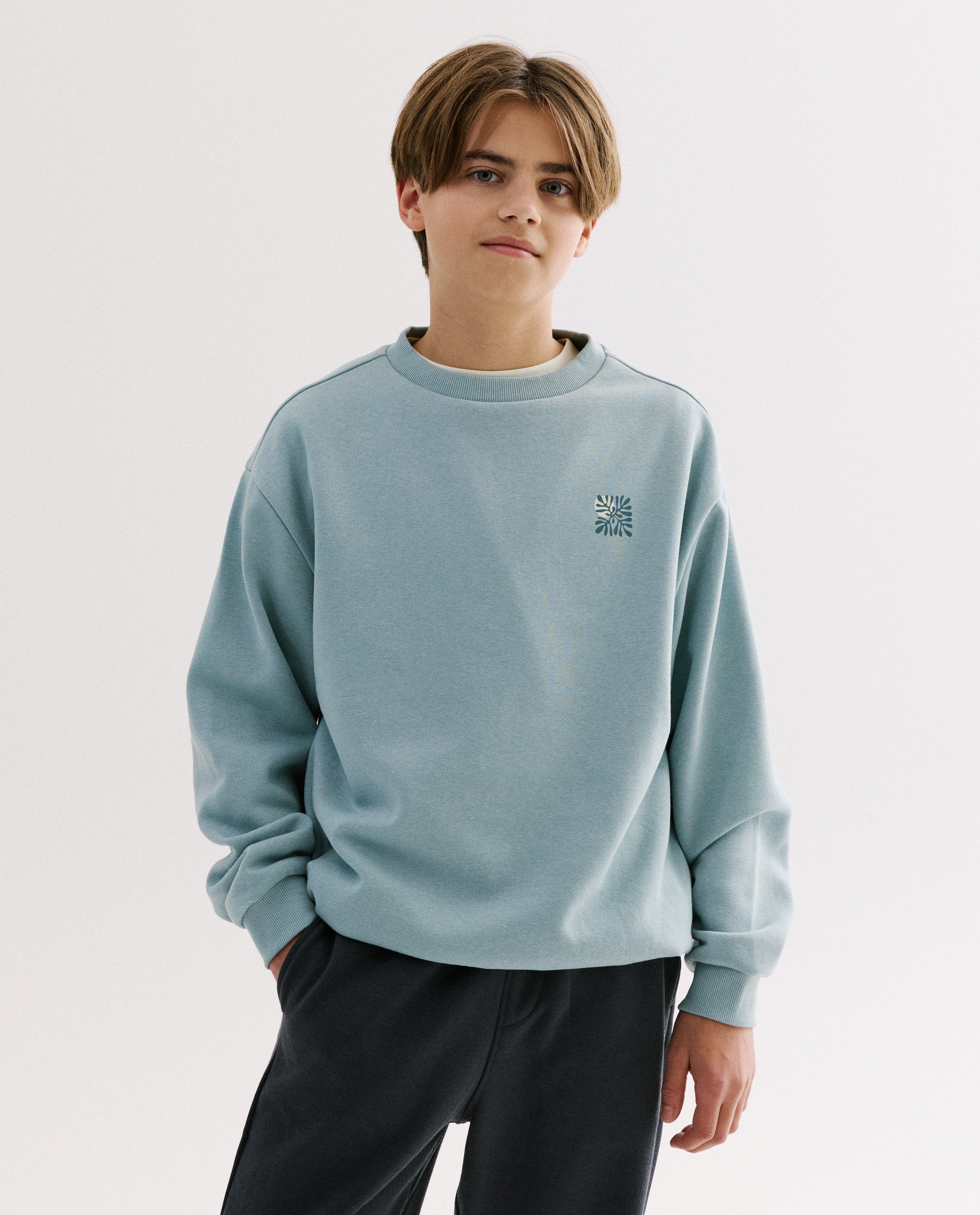 Sweat avec un imprim&eacute; au dos - D&eacute;tails du produit - khaki - image num&eacute;ro 2