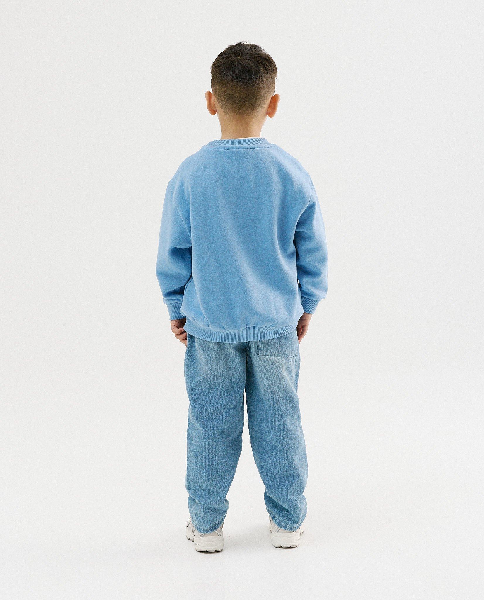 Sweat avec imprim&eacute; au dos - D&eacute;tails du produit - bleu - image num&eacute;ro 3