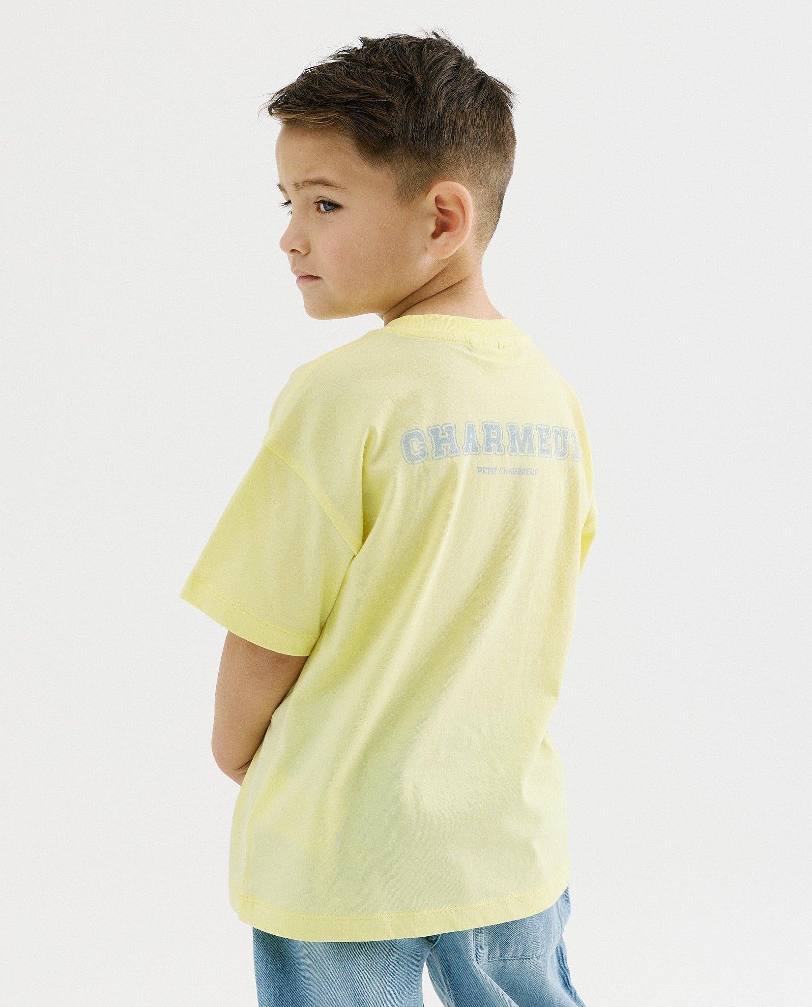 T-shirt avec imprim&eacute; au dos - D&eacute;tails du produit - jaune - image num&eacute;ro 1