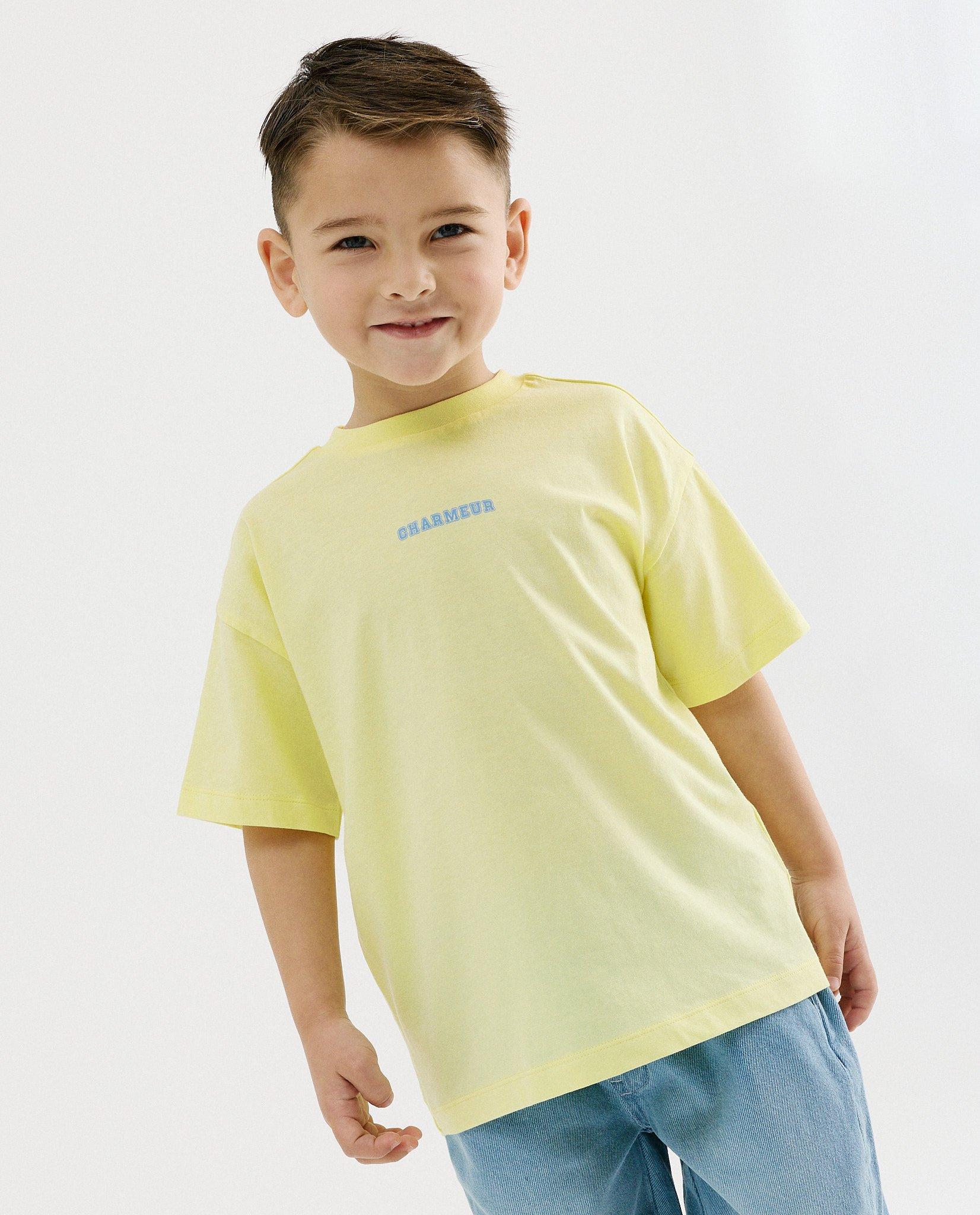 T-shirt avec imprim&eacute; au dos - D&eacute;tails du produit - jaune - image num&eacute;ro 2