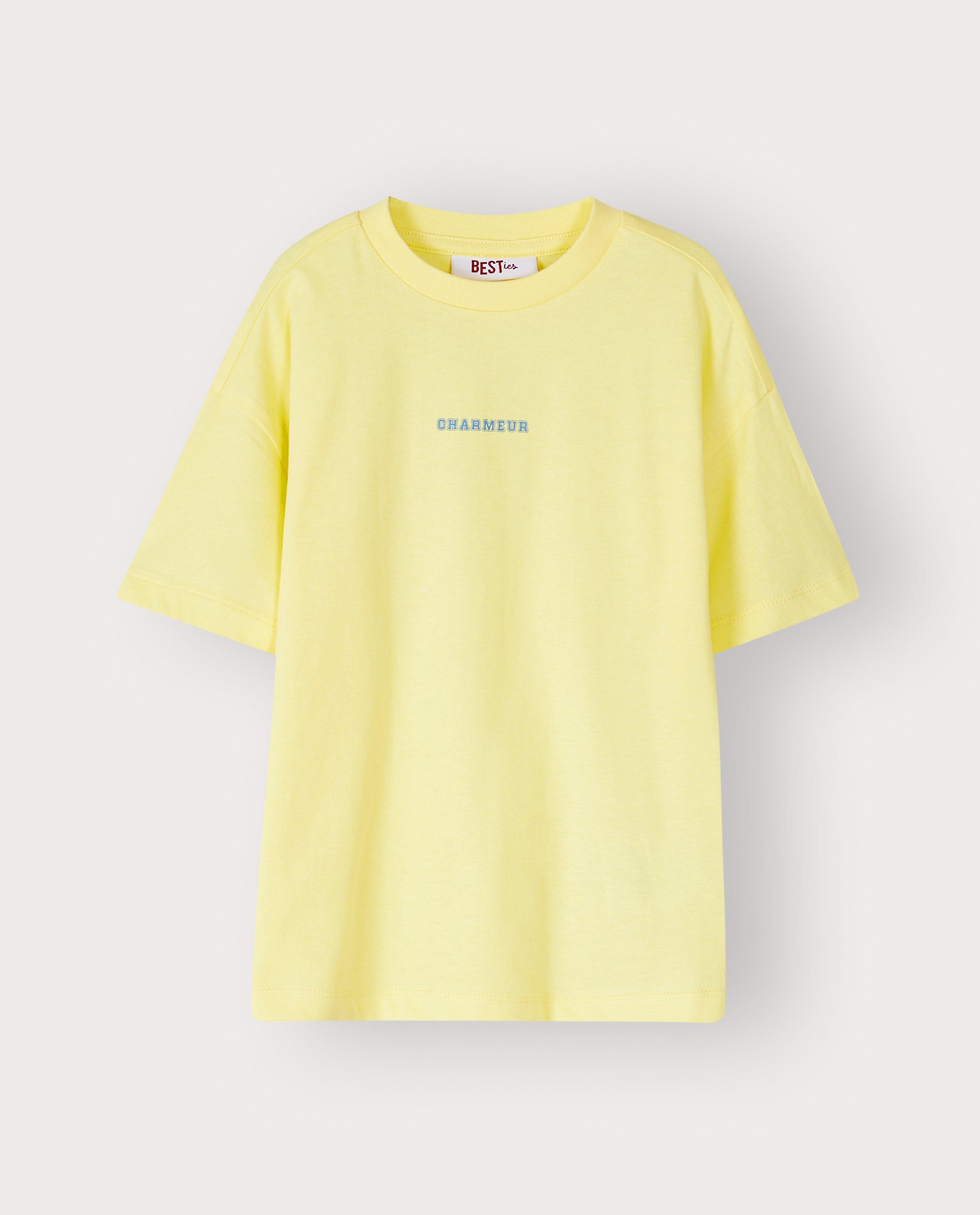 T-shirt avec imprim&eacute; au dos - D&eacute;tails du produit - jaune - image num&eacute;ro 5