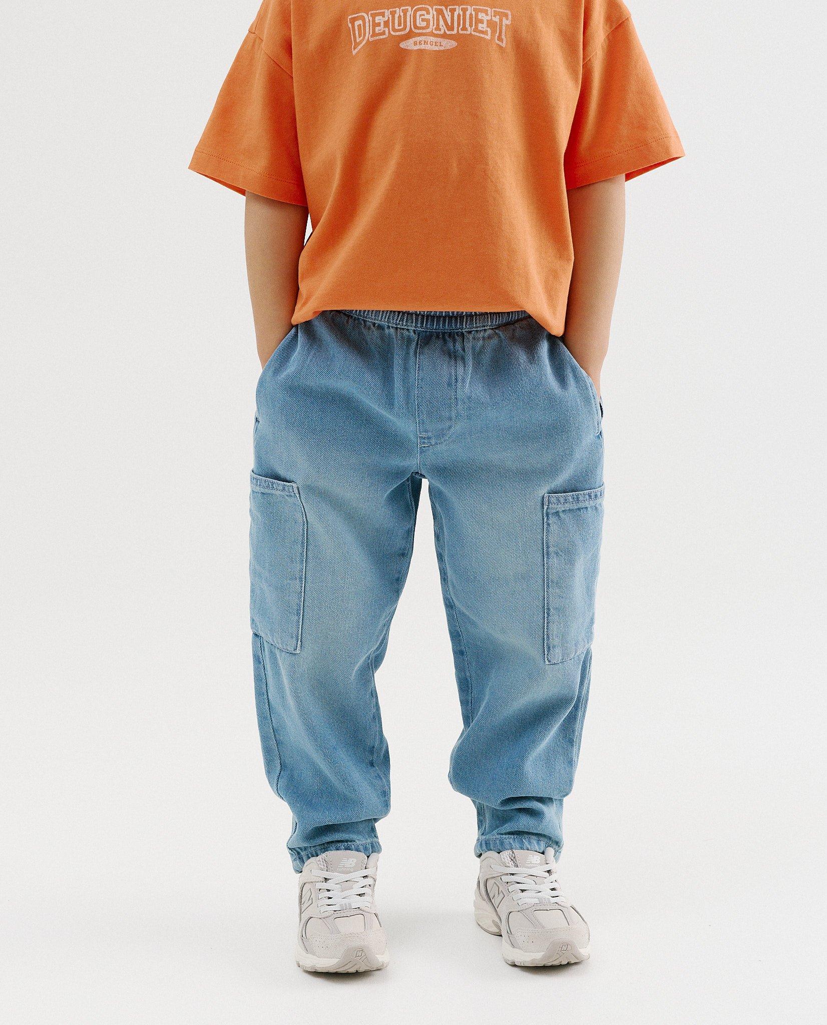 Jeans bleu, baggy fit - D&eacute;tails du produit - bleu clair - image num&eacute;ro 3