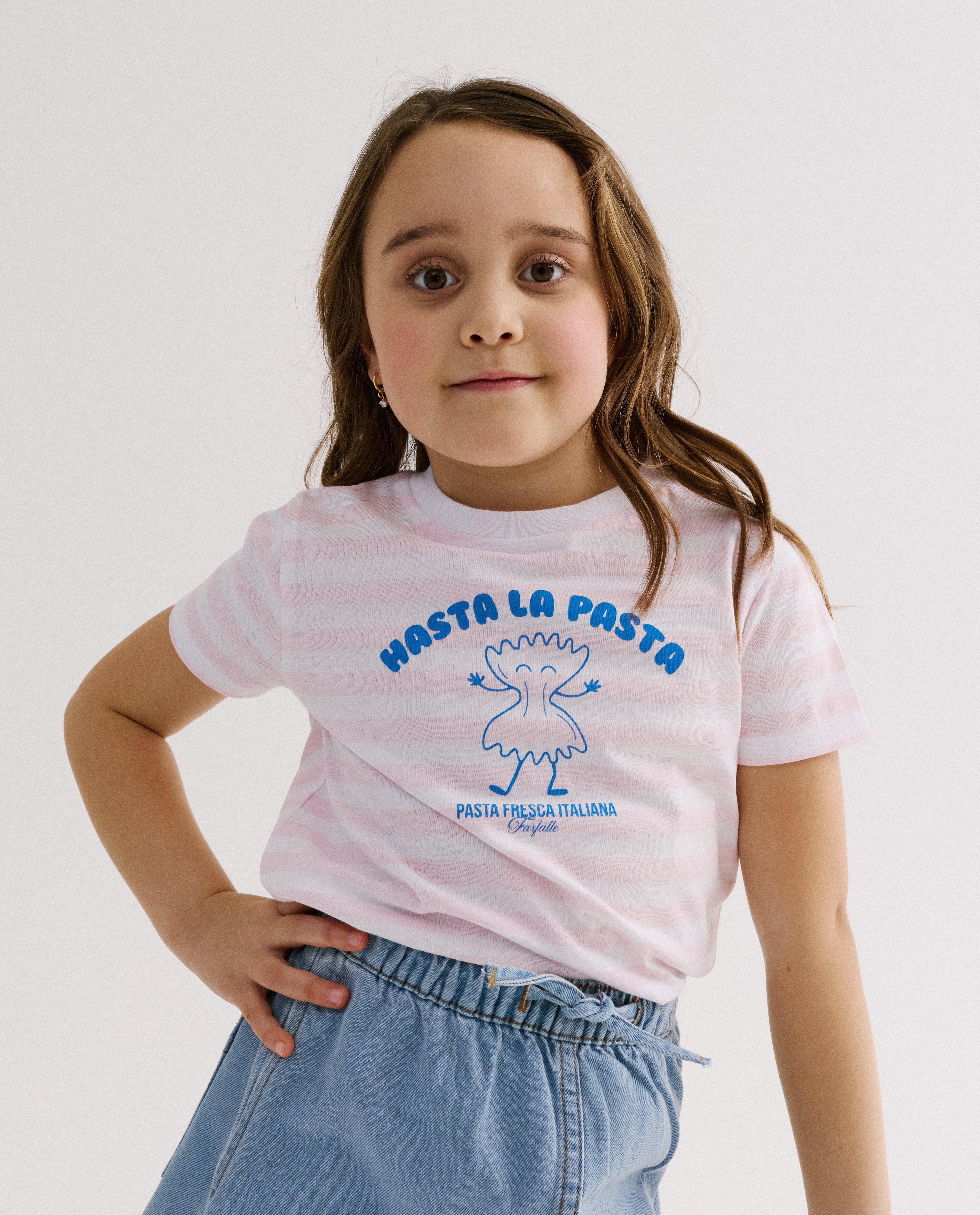 T-shirt met print pasta - Product Detail - lichtroze - afbeelding nummer 1