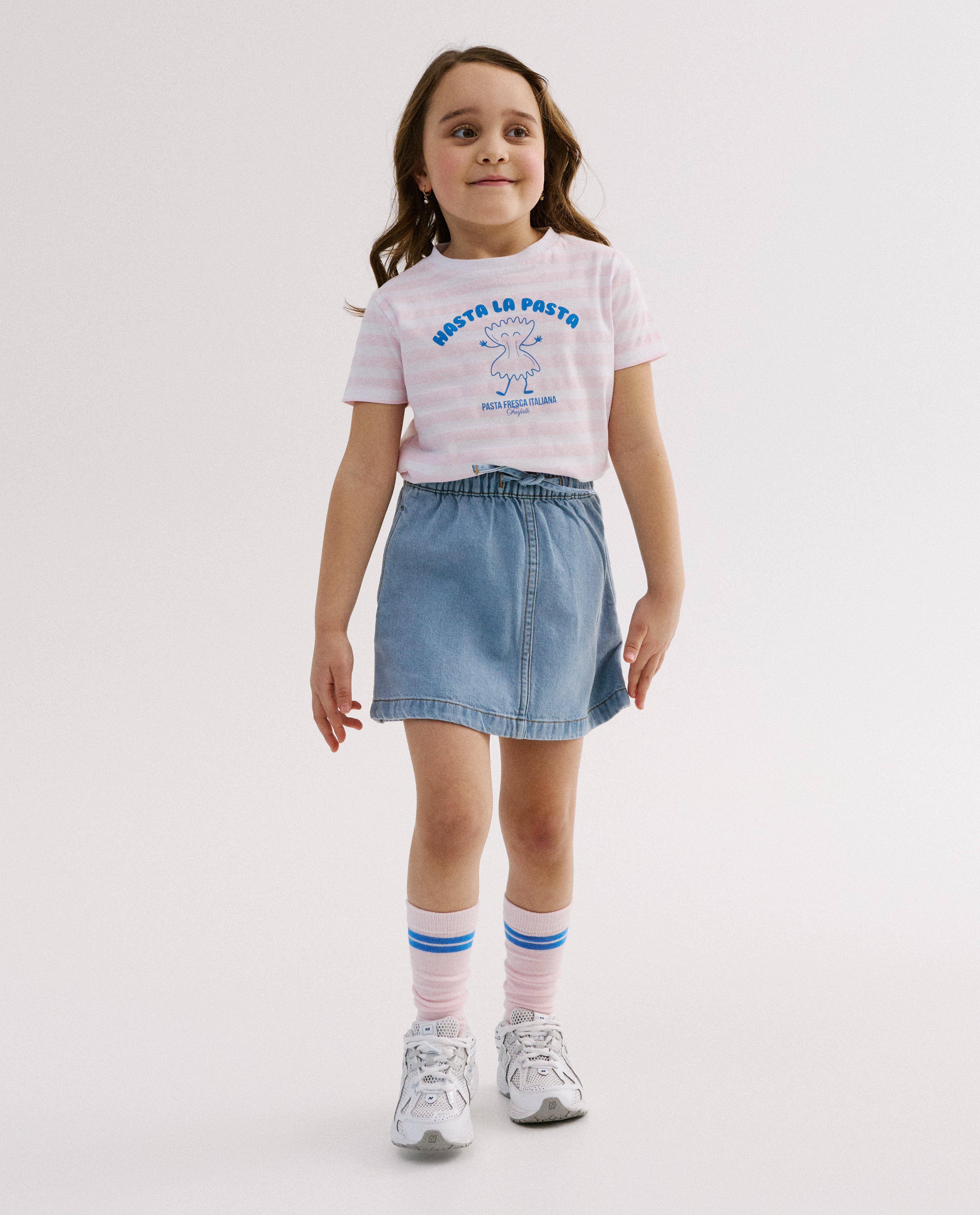 T-shirt met print pasta - Product Detail - lichtroze - afbeelding nummer 2