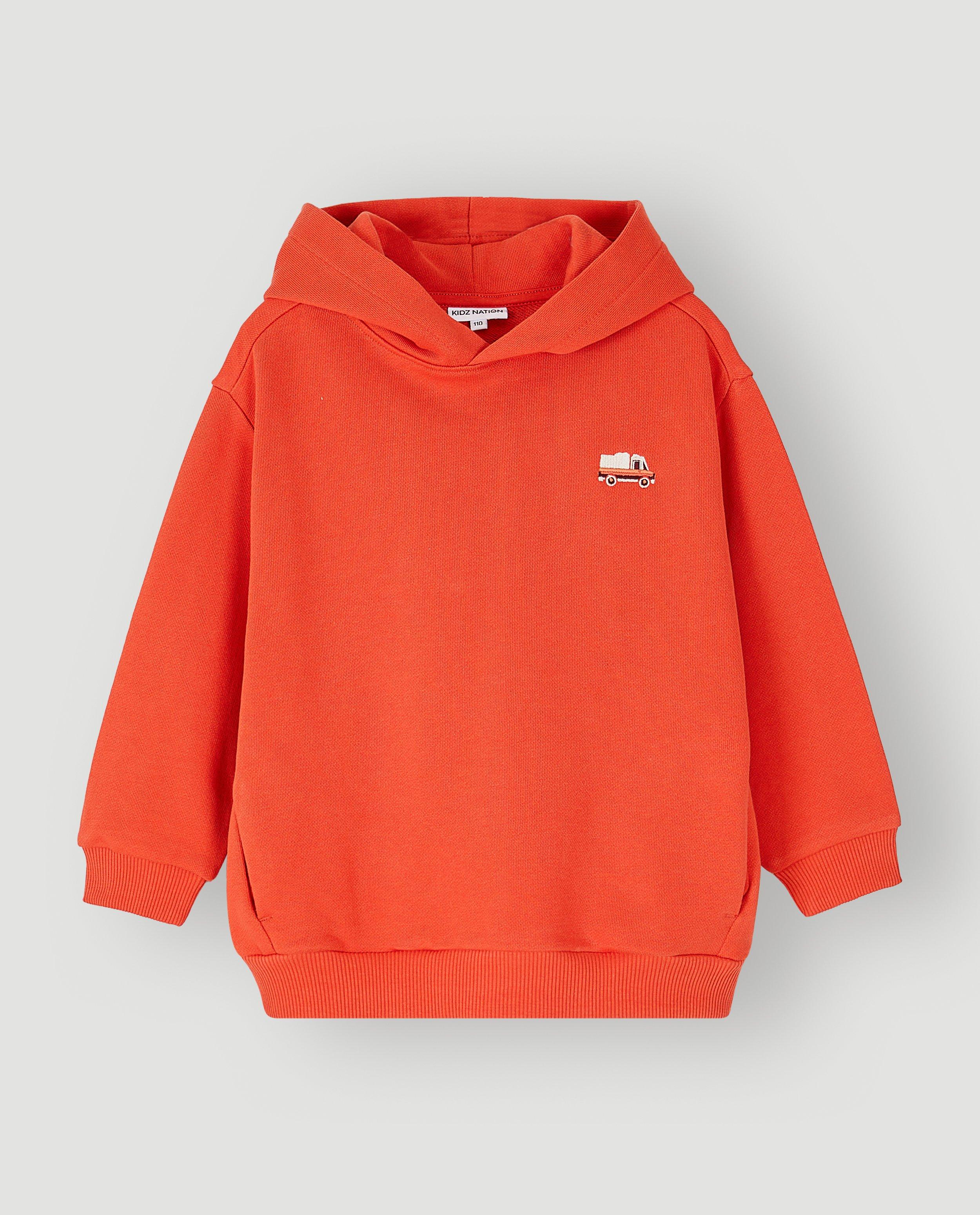 Hoodie met geborduurde vrachtwagen - Product Detail - rood - afbeelding nummer 4