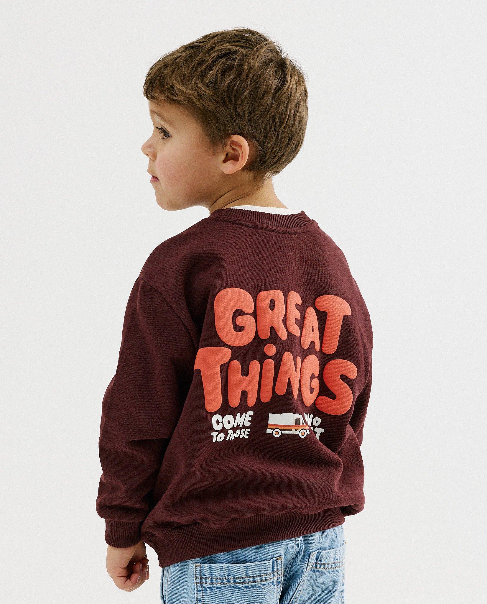 Sweat avec imprim&eacute; au dos - D&eacute;tails du produit - violet - image num&eacute;ro 2