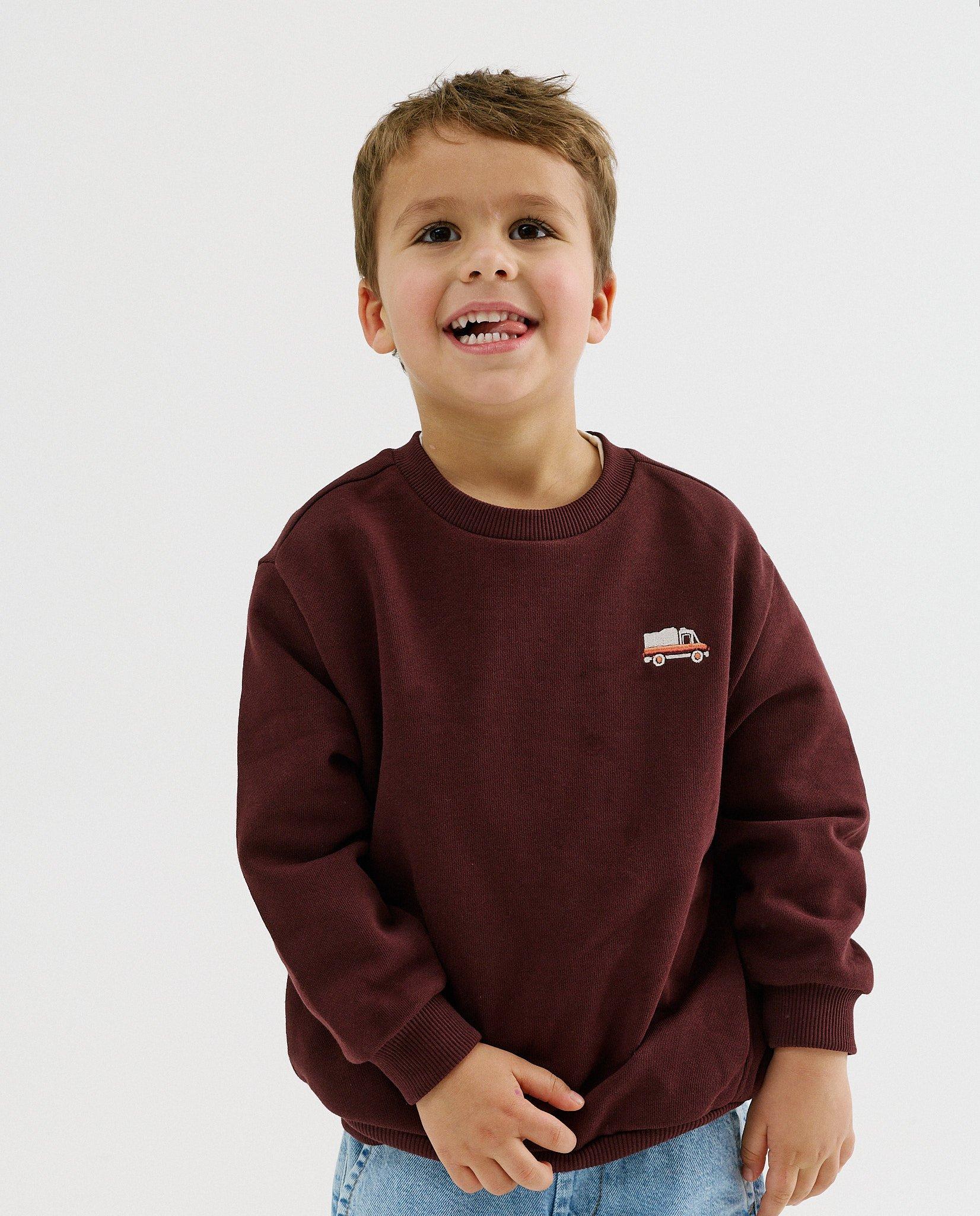 Sweat avec imprim&eacute; au dos - D&eacute;tails du produit - violet - image num&eacute;ro 3