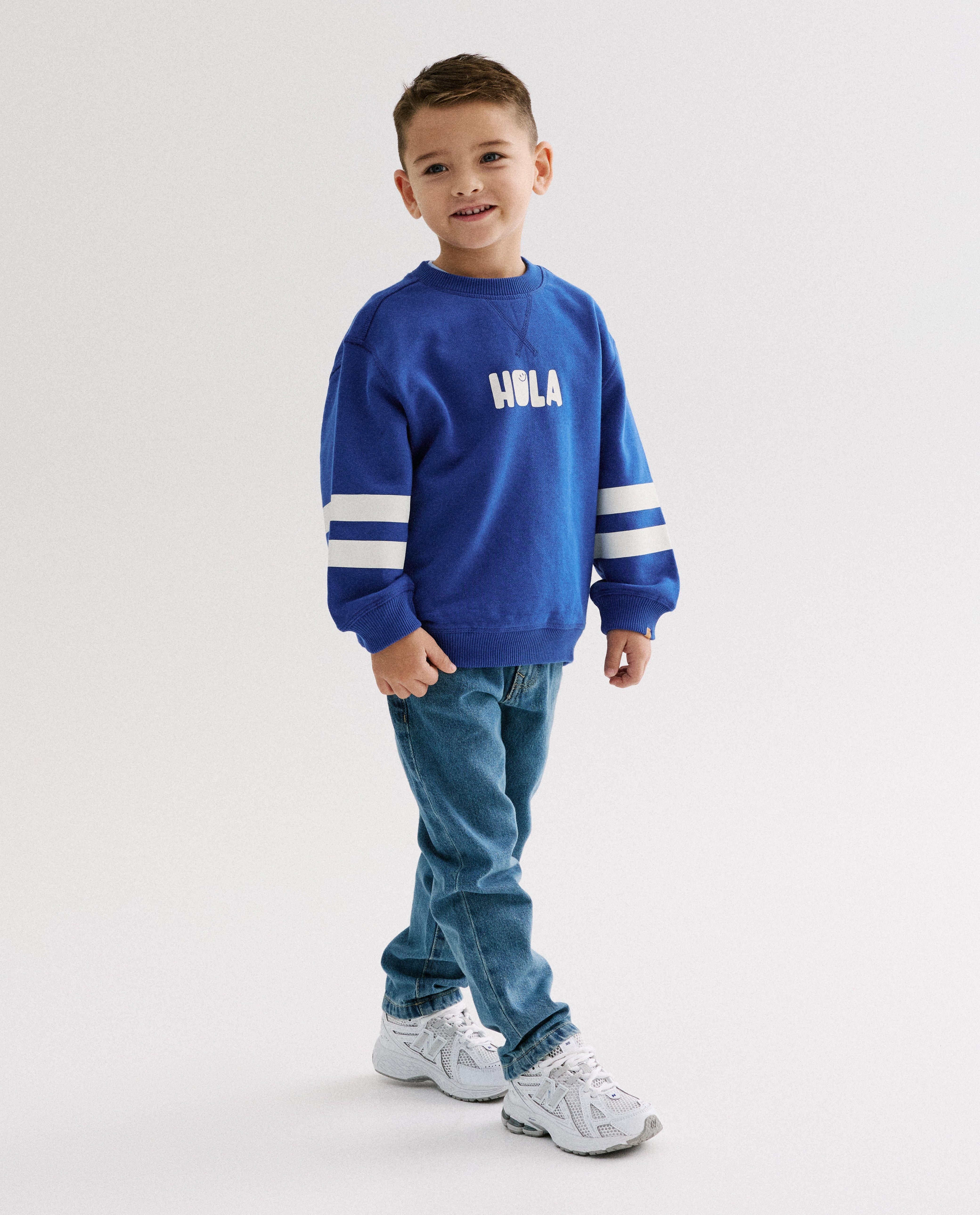 Sweaters - Sweater met opschrift, loose fit