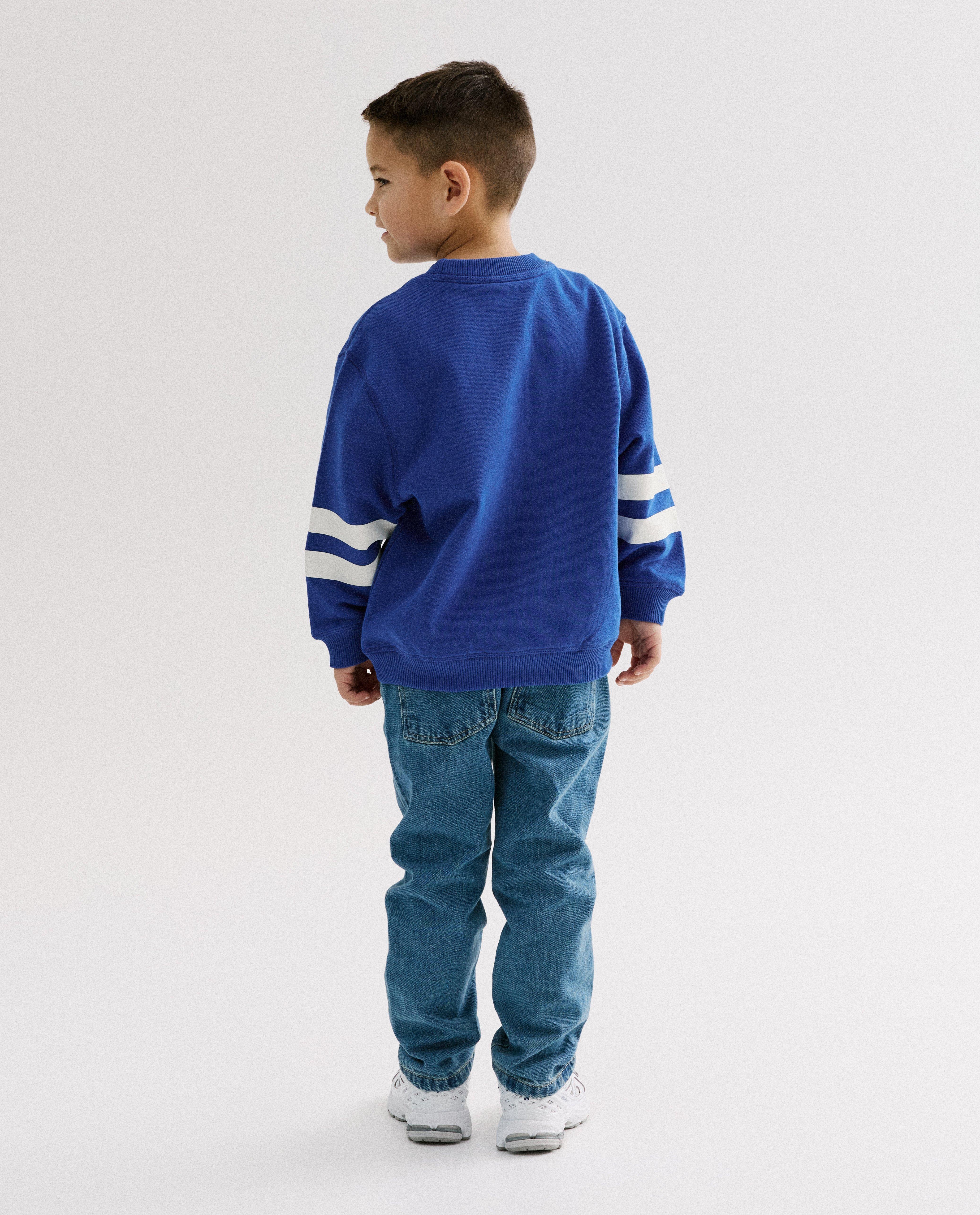 Sweater met backprint, loose fit - Product Detail - blauw - afbeelding nummer 5