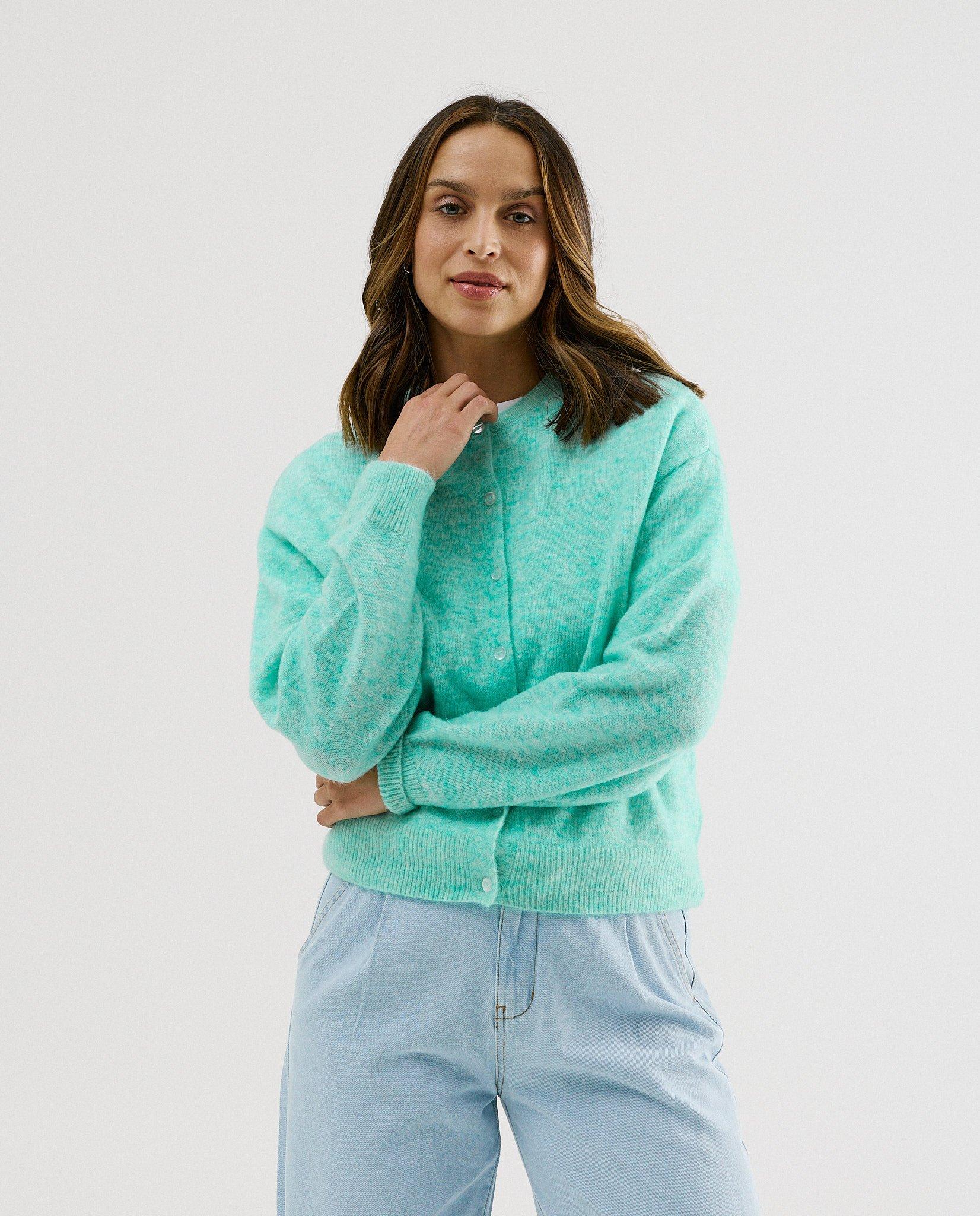 Groene cardigan - Product Detail - lichtgroen - afbeelding nummer 1