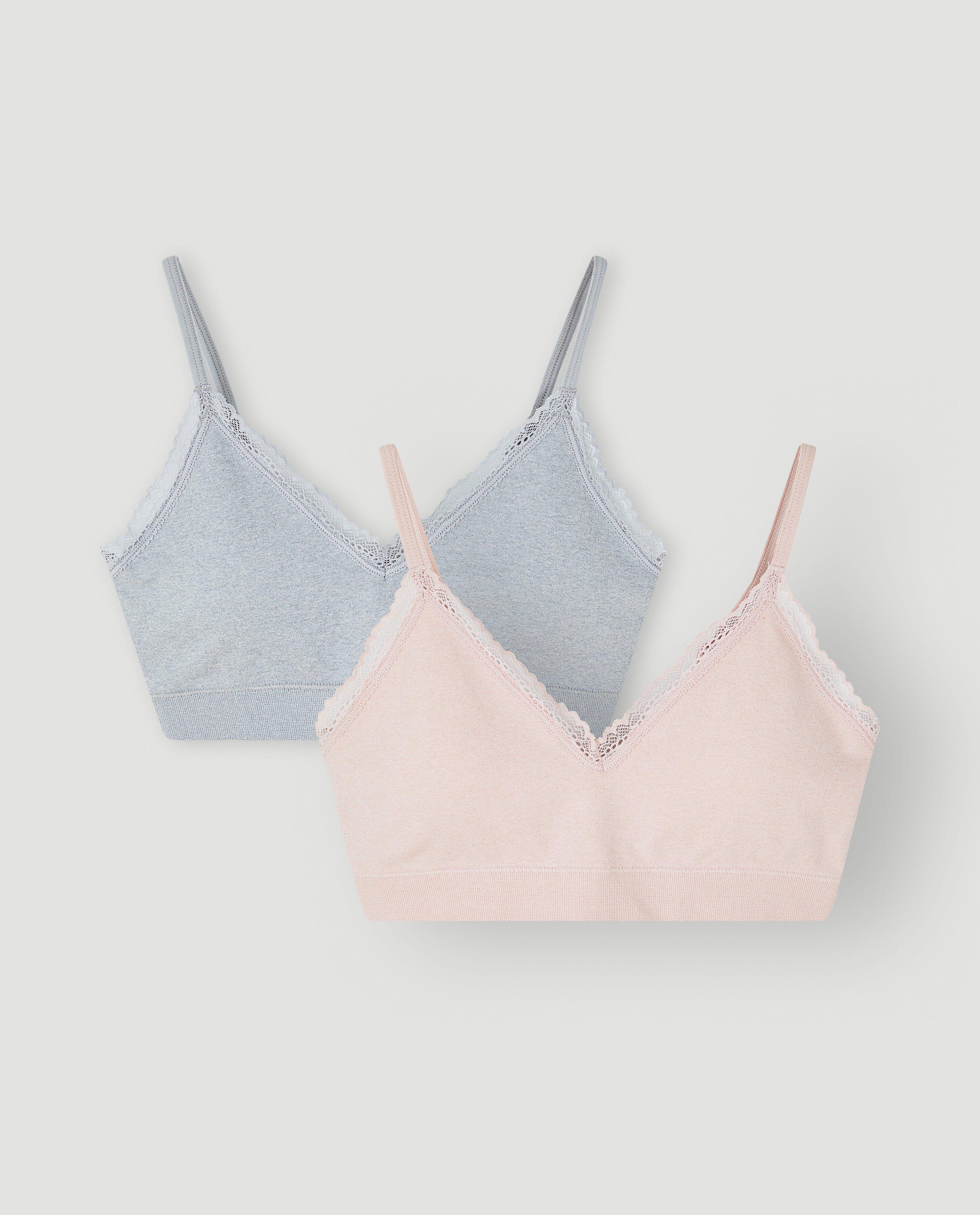 Set de 2 tops sans couture, XXS-XL - D&eacute;tails du produit - gris clair - image num&eacute;ro 1