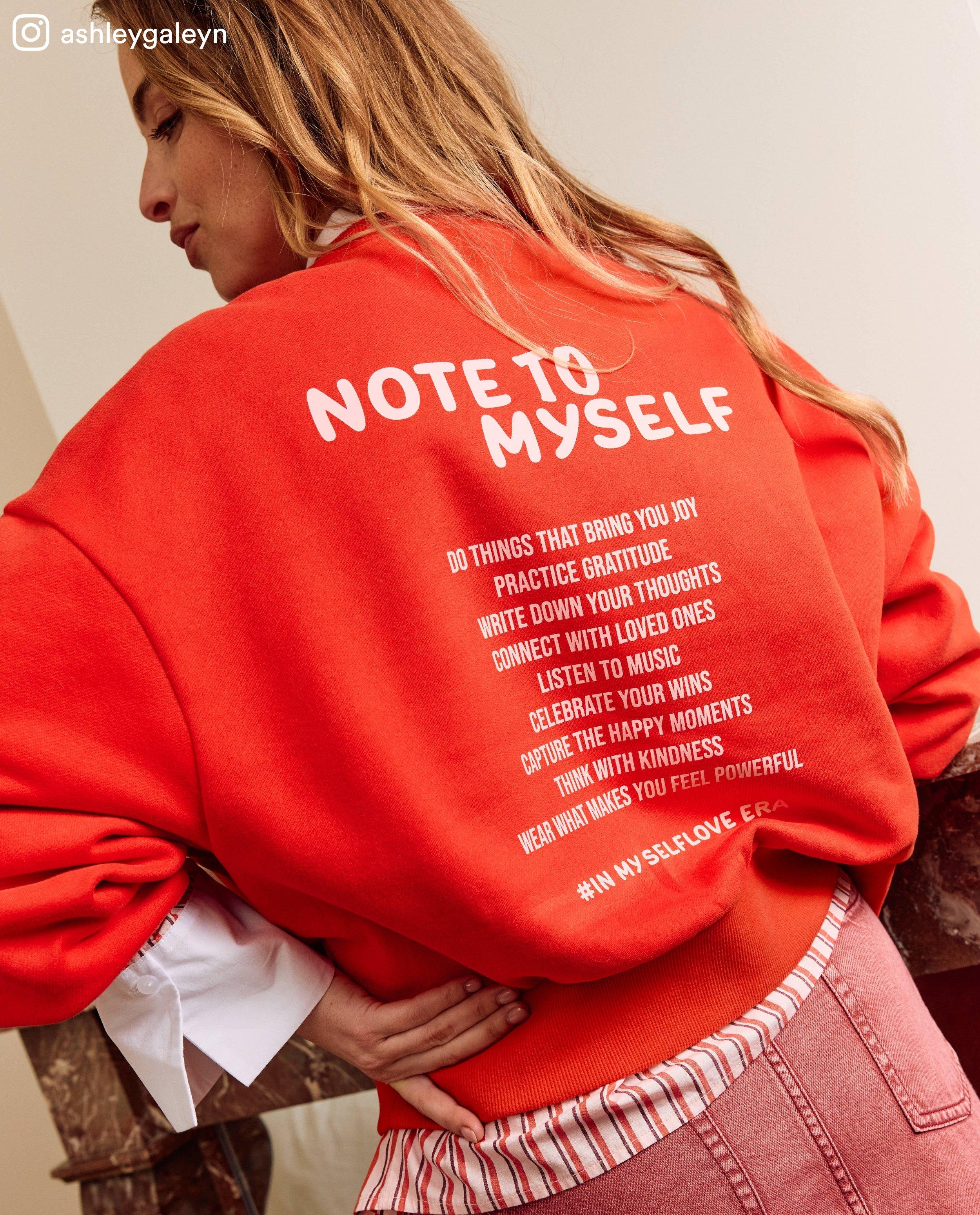 Sweater met backprint