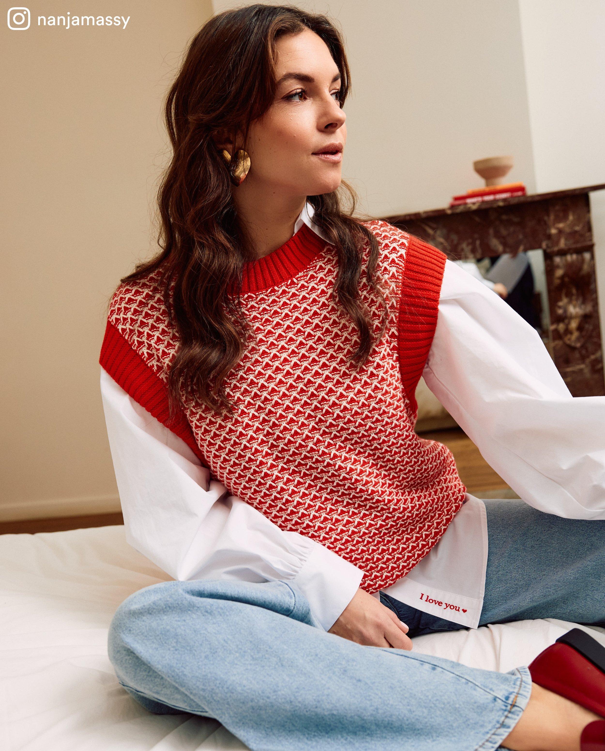 Chemise avec inscription I love you - D&eacute;tails du produit - blanc - image num&eacute;ro 6