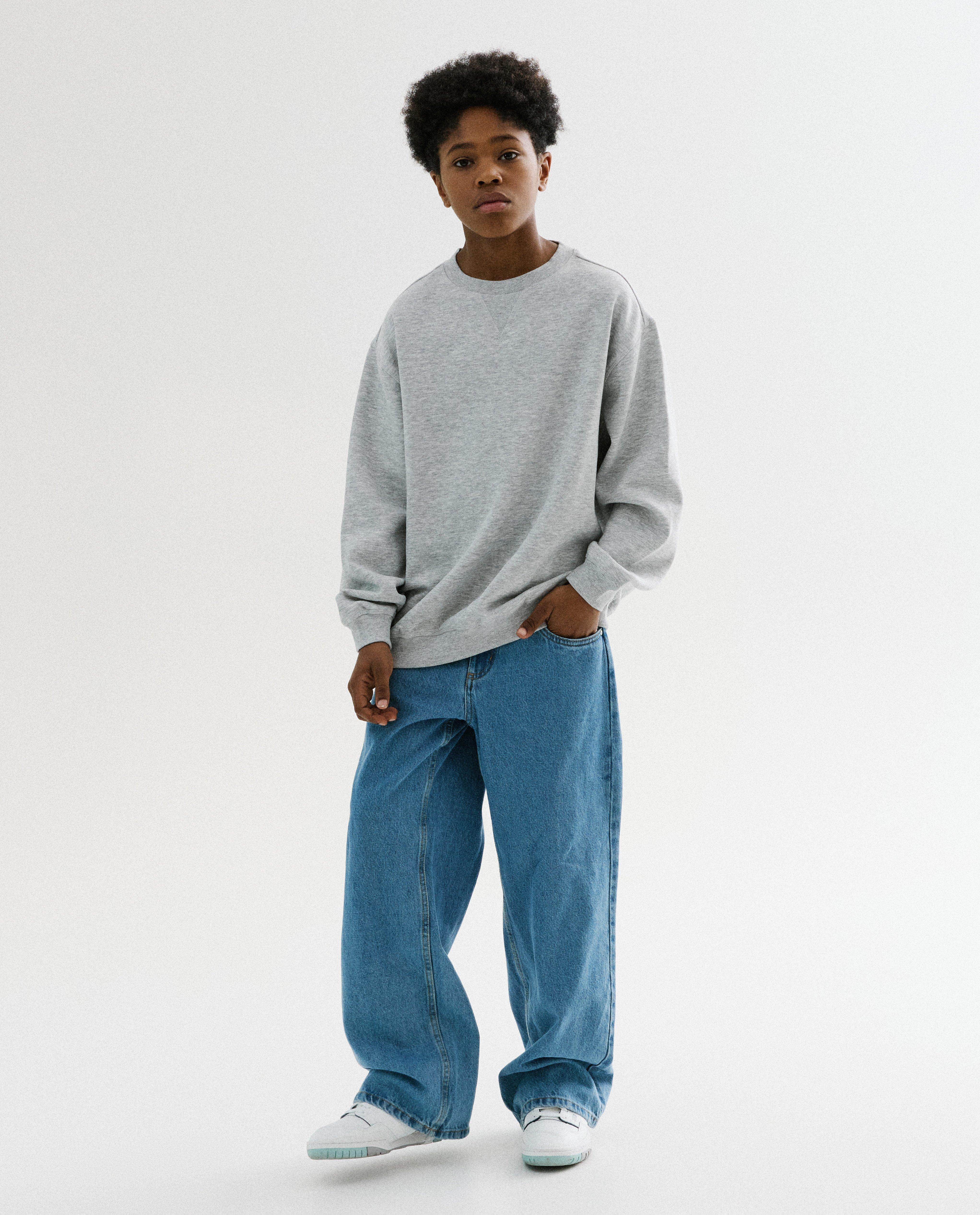 Grijze sweater, loose fit - Product Detail - lichtgrijs - afbeelding nummer 2