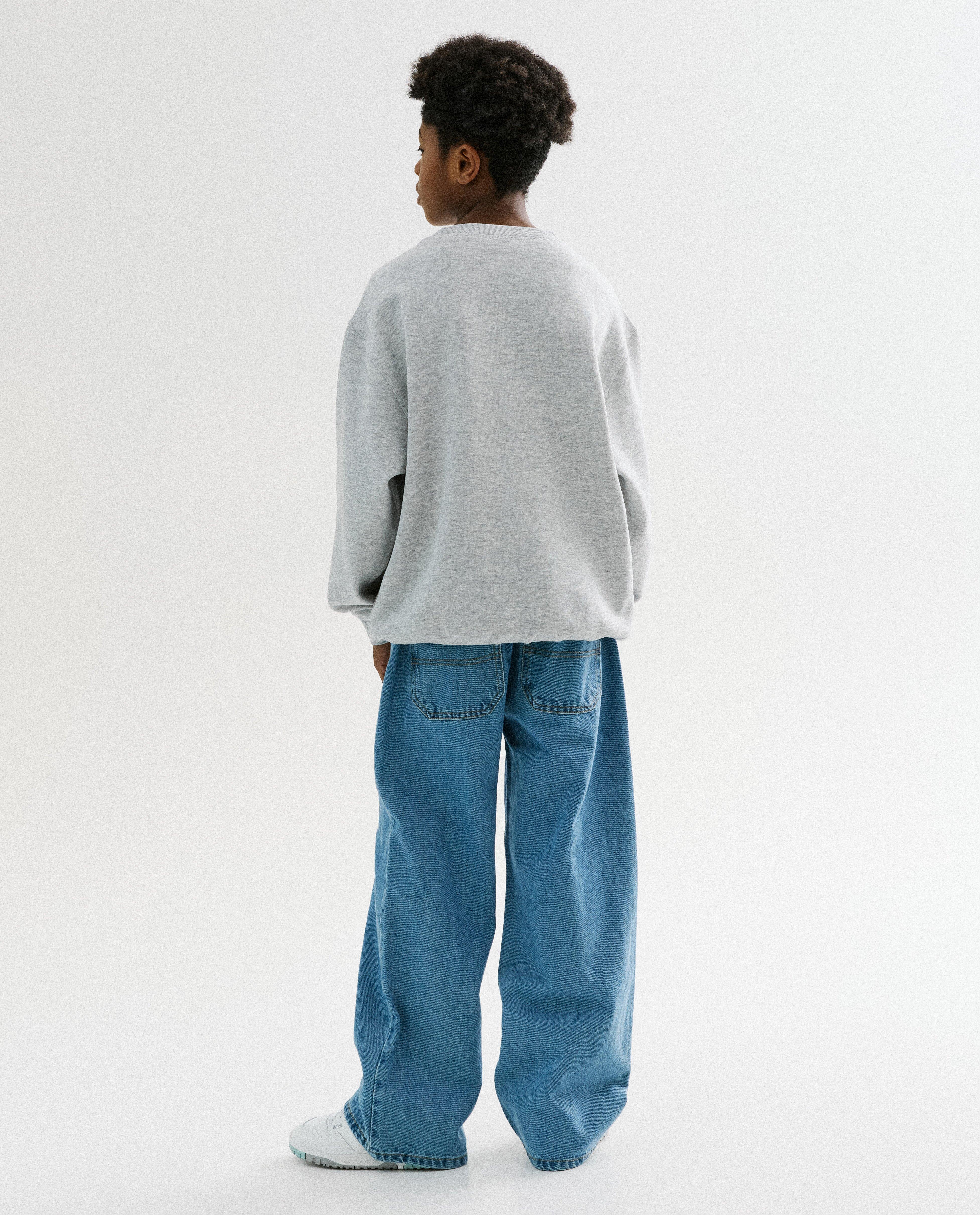 Grijze sweater, loose fit - Product Detail - lichtgrijs - afbeelding nummer 3